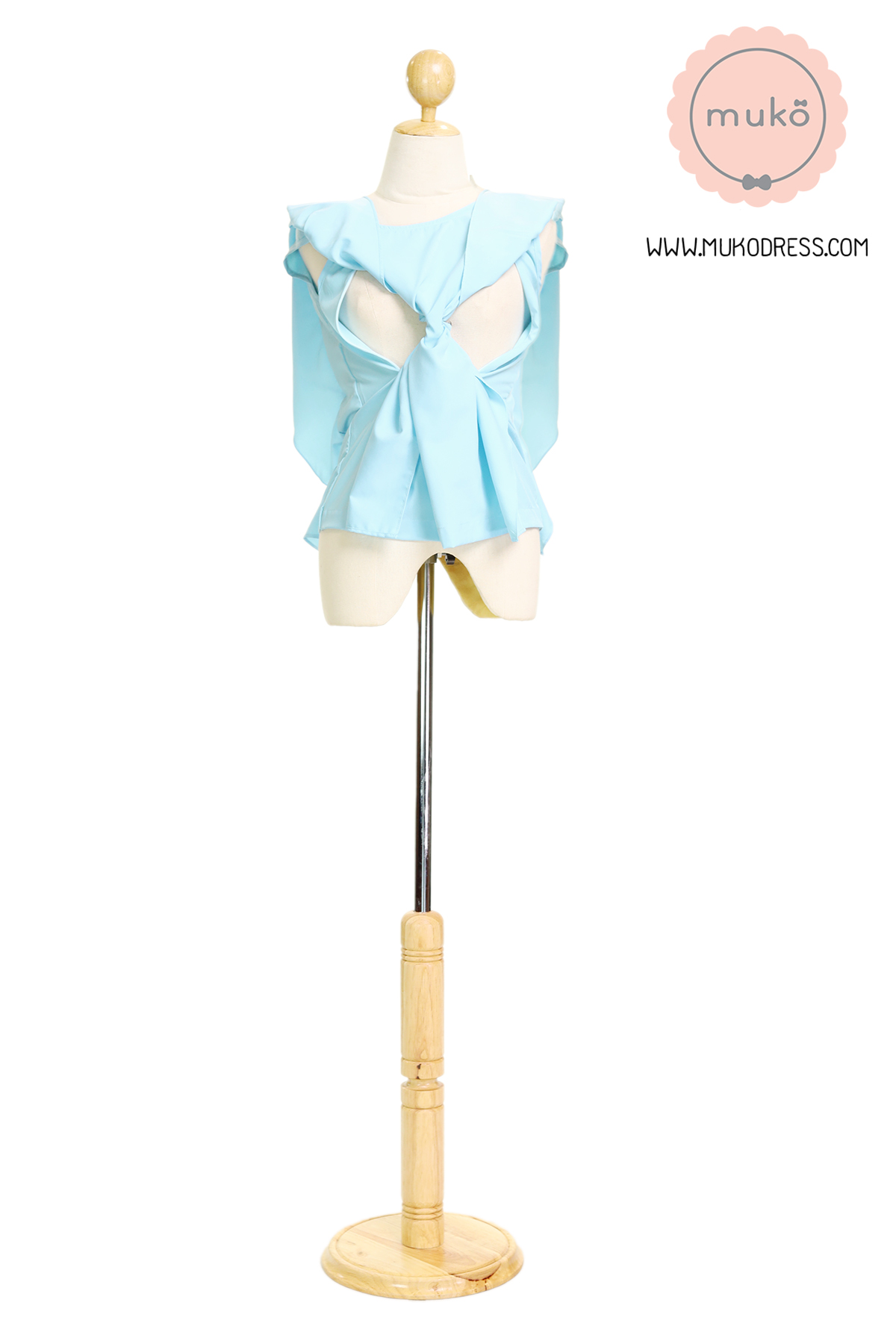 Muko Hill Top เสื้อให้นม คลุมท้อง BSL07-010 ฟ้านม