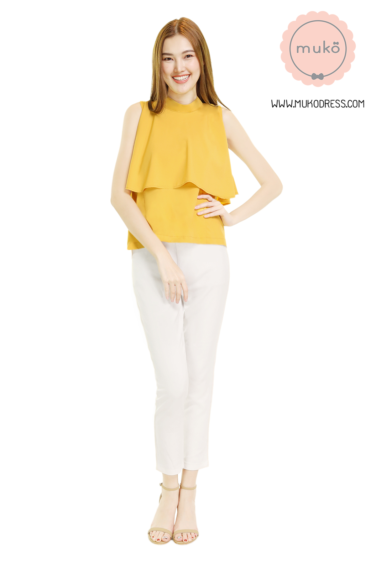 Muko Bryony เสื้อให้นม คลุมท้อง BSL04-025 เหลืองมัสตาร์ด