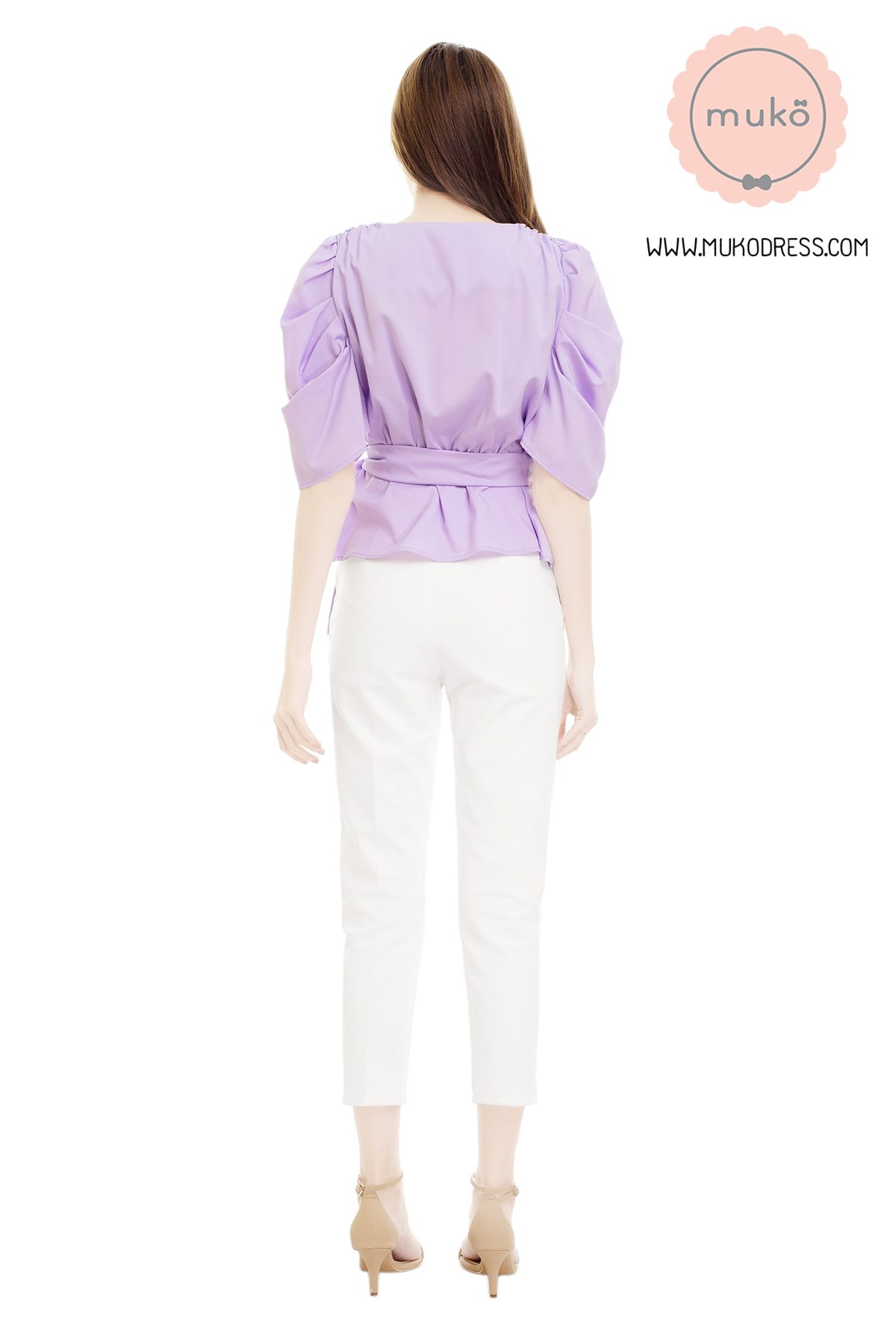 Muko Averly เสื้อเปิดให้นม BSL20-003 ม่วงลาเวนเดอร์