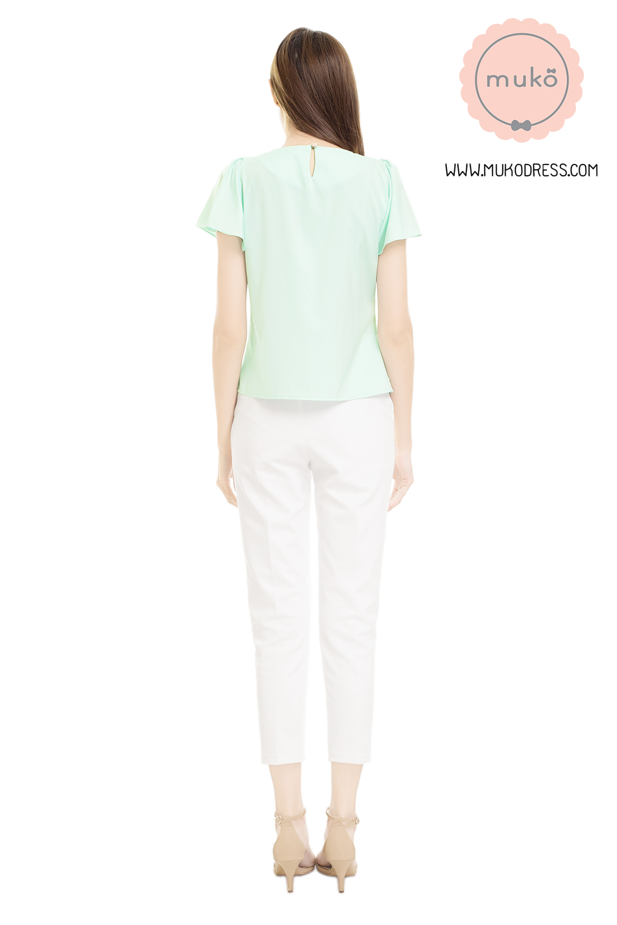 Muko Kaylie เสื้อเปิดให้นม BSL19-002 เขียวมินท์