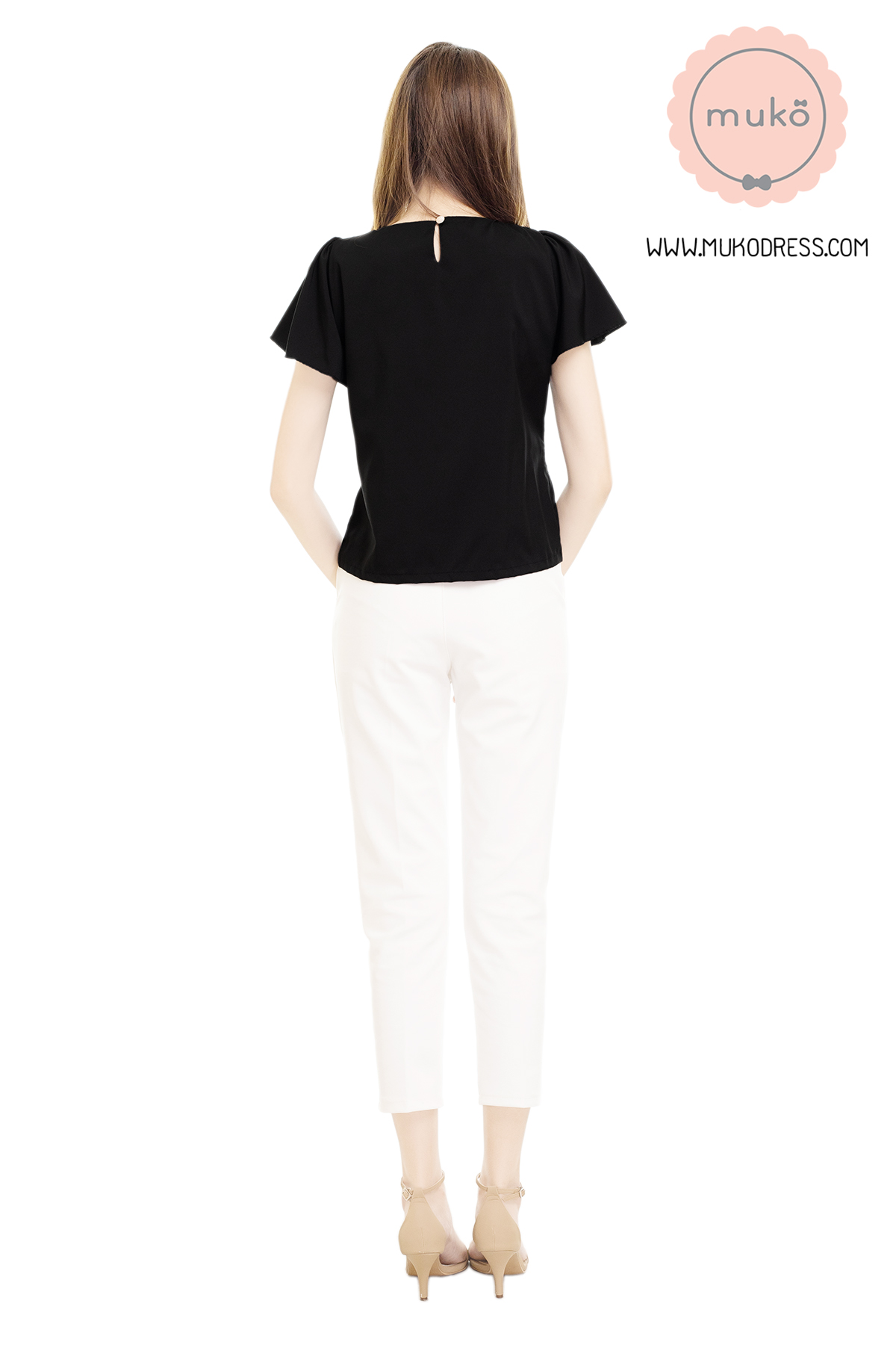 Muko Kaylie เสื้อเปิดให้นม BSL19-004 ดำ