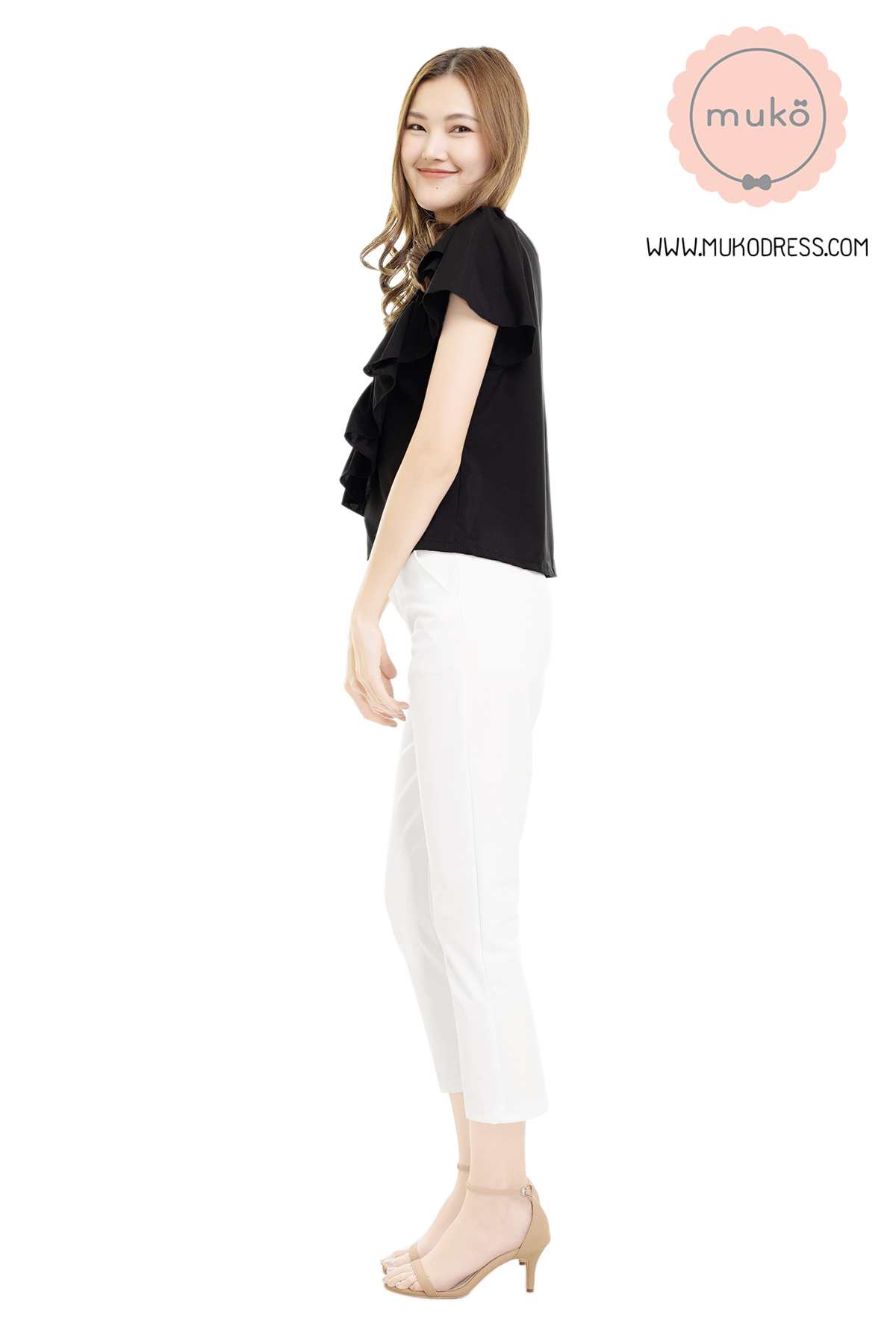 Muko Kaylie เสื้อเปิดให้นม BSL19-004 ดำ
