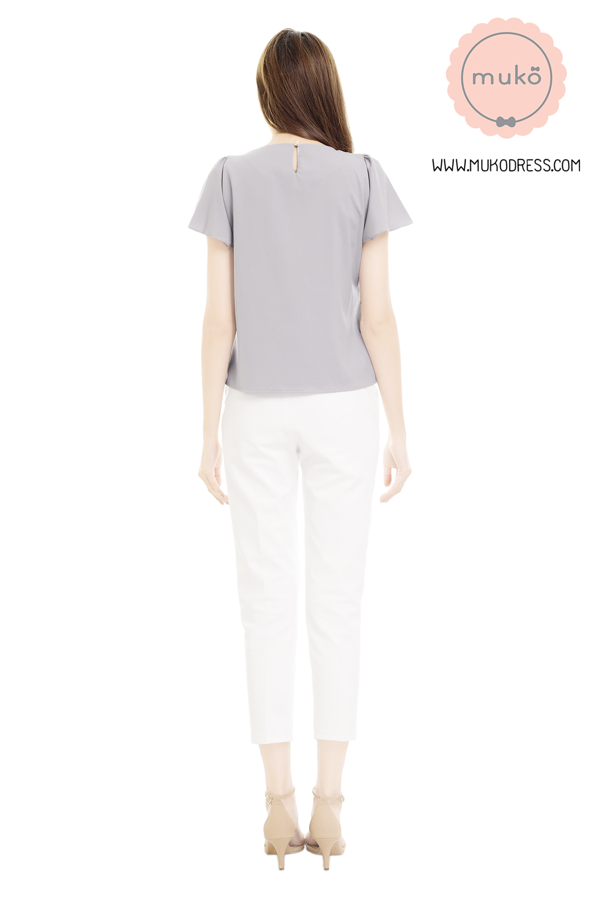 Muko Kaylie เสื้อเปิดให้นม BSL19-009 เทา