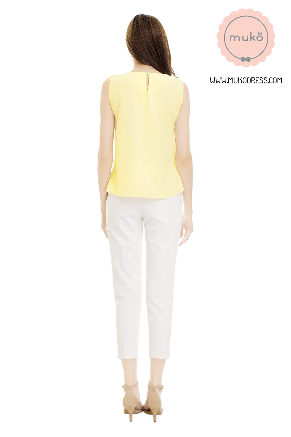 Muko Kayla เสื้อเปิดให้นม BSL17-002 เหลืองนม