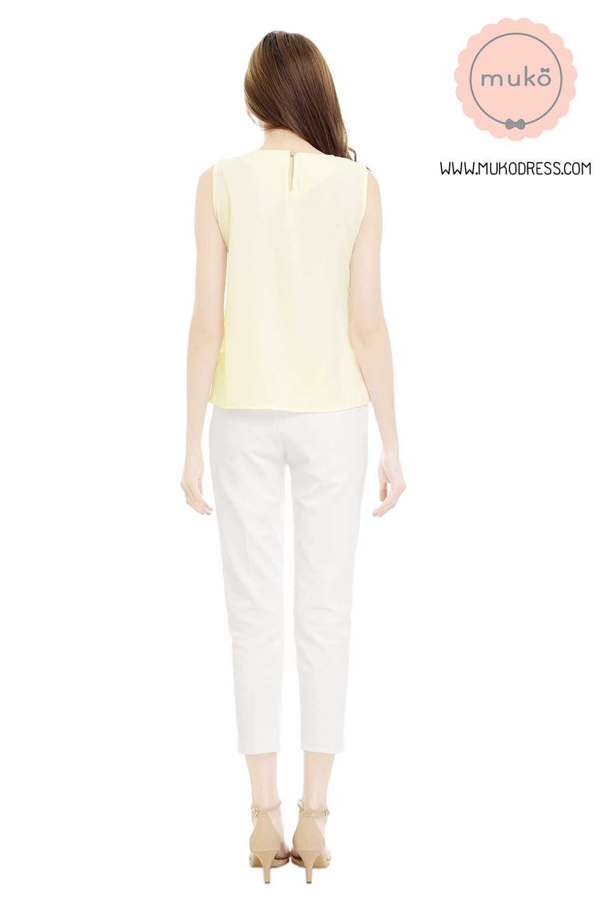 Muko Kayla เสื้อเปิดให้นม BSL17-004 เหลืองอ่อน