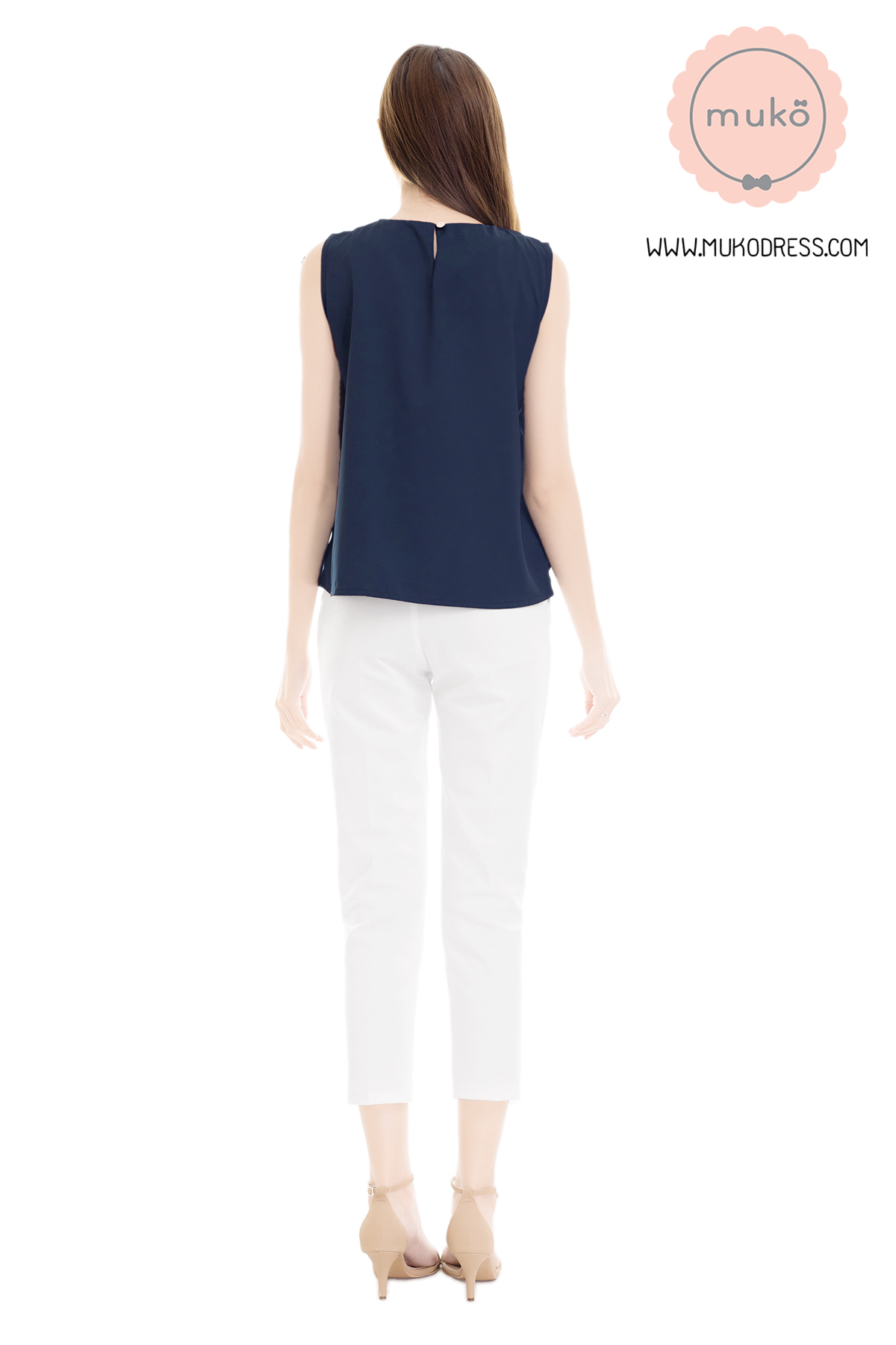 Muko Kayla เสื้อเปิดให้นม BSL17-006 กรมท่า