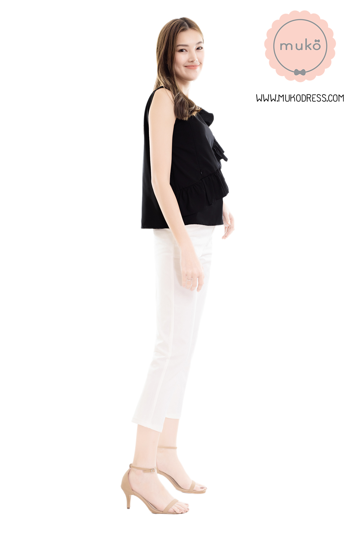 Muko Kayla เสื้อเปิดให้นม BSL17-009 ดำ