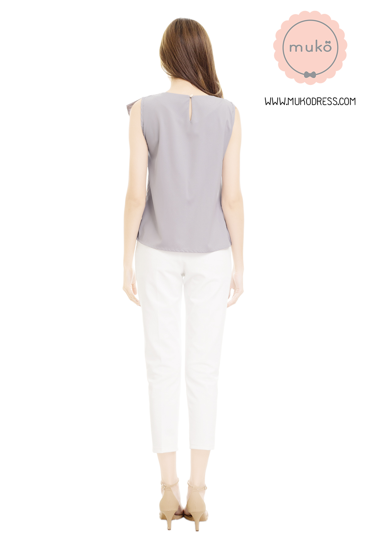 Muko Kayla เสื้อเปิดให้นม BSL17-012 เทา