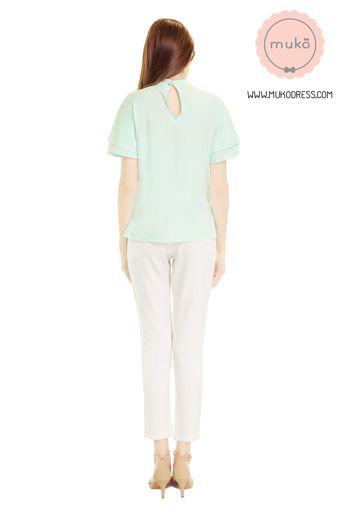 Muko Stella เสื้อเปิดให้นม BSL13-006 สีเขียวอ่อน