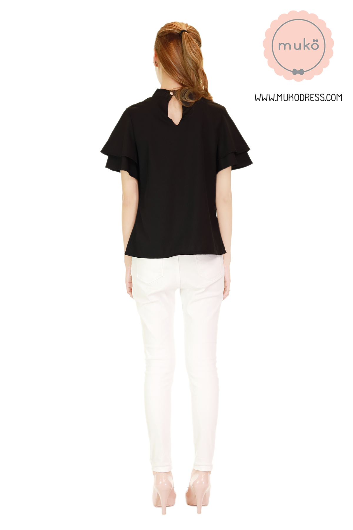 Muko Stella เสื้อเปิดให้นม BSL13-009 สีดำ