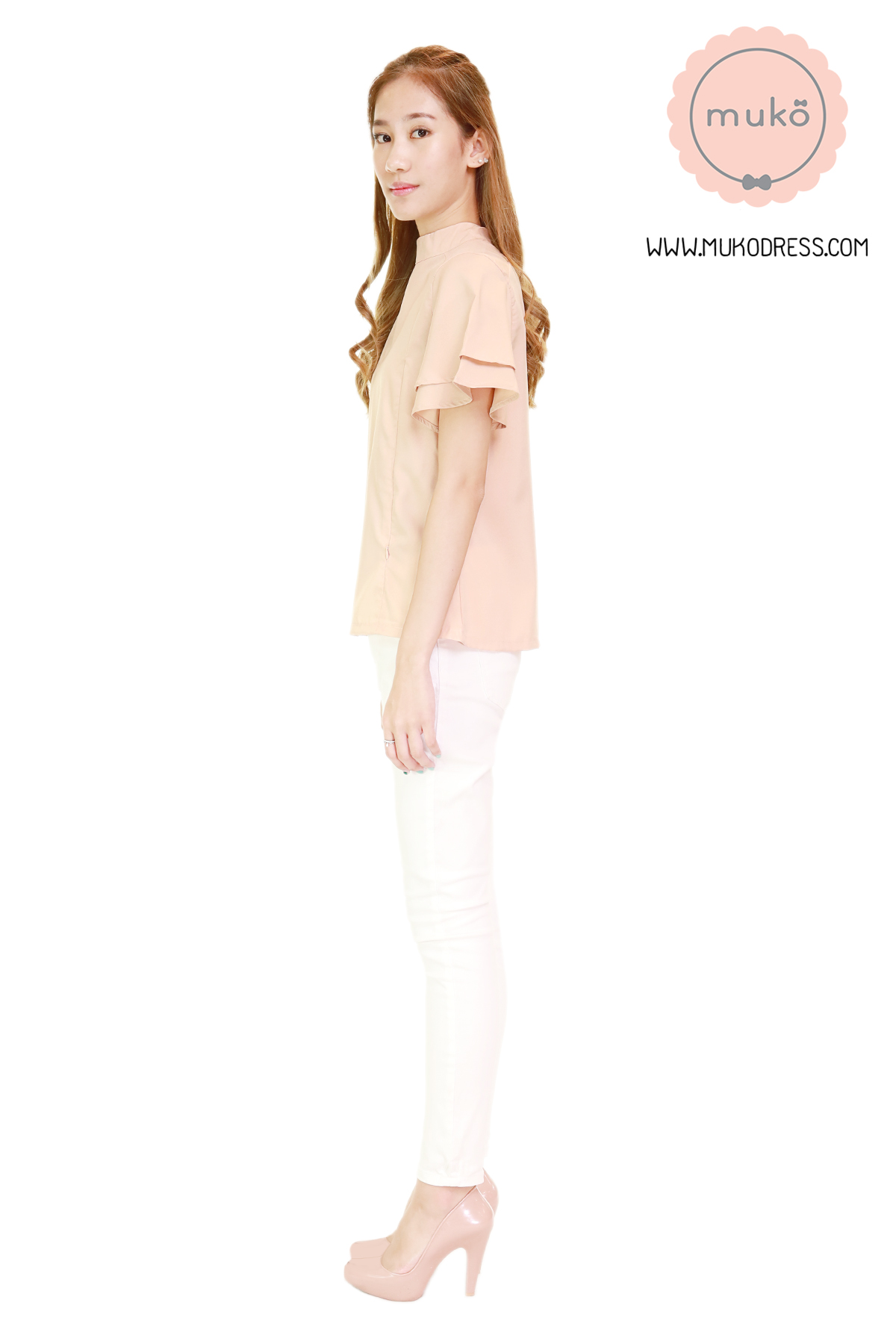 Muko Stella เสื้อเปิดให้นม BSL13-011 สีครีม