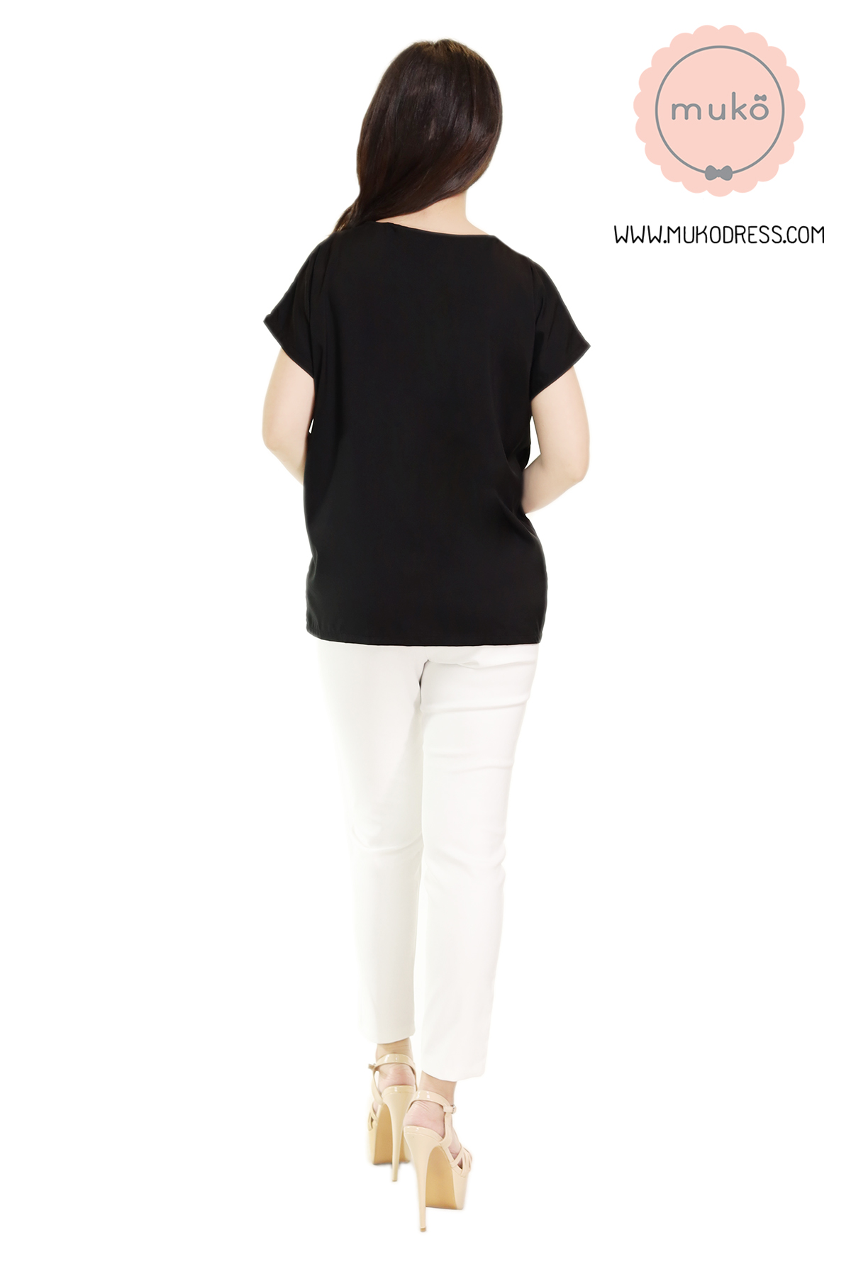 Muko Brandy เสื้อให้นม คลุมท้อง BSL06-021 ดำ