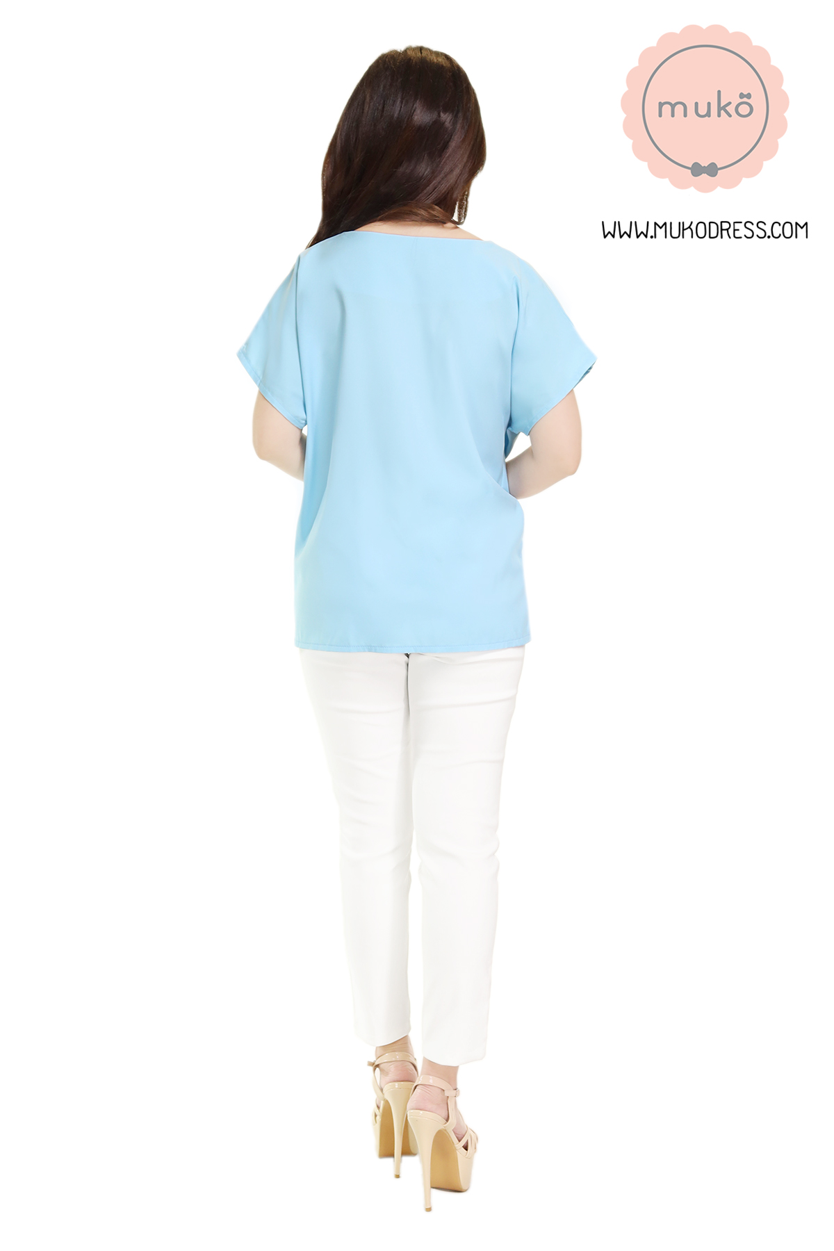 Muko Brandy เสื้อให้นม คลุมท้อง BSL06-027 ฟ้า