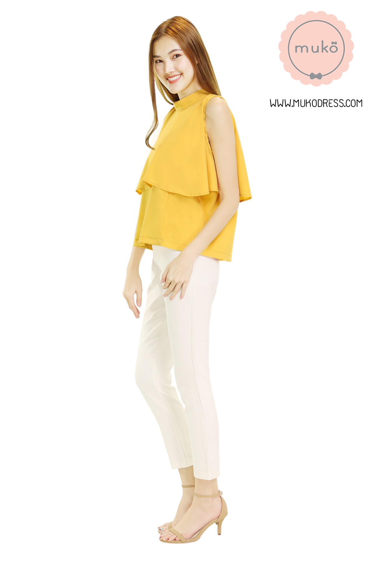 Muko Bryony เสื้อให้นม คลุมท้อง BSL04-025 เหลืองมัสตาร์ด