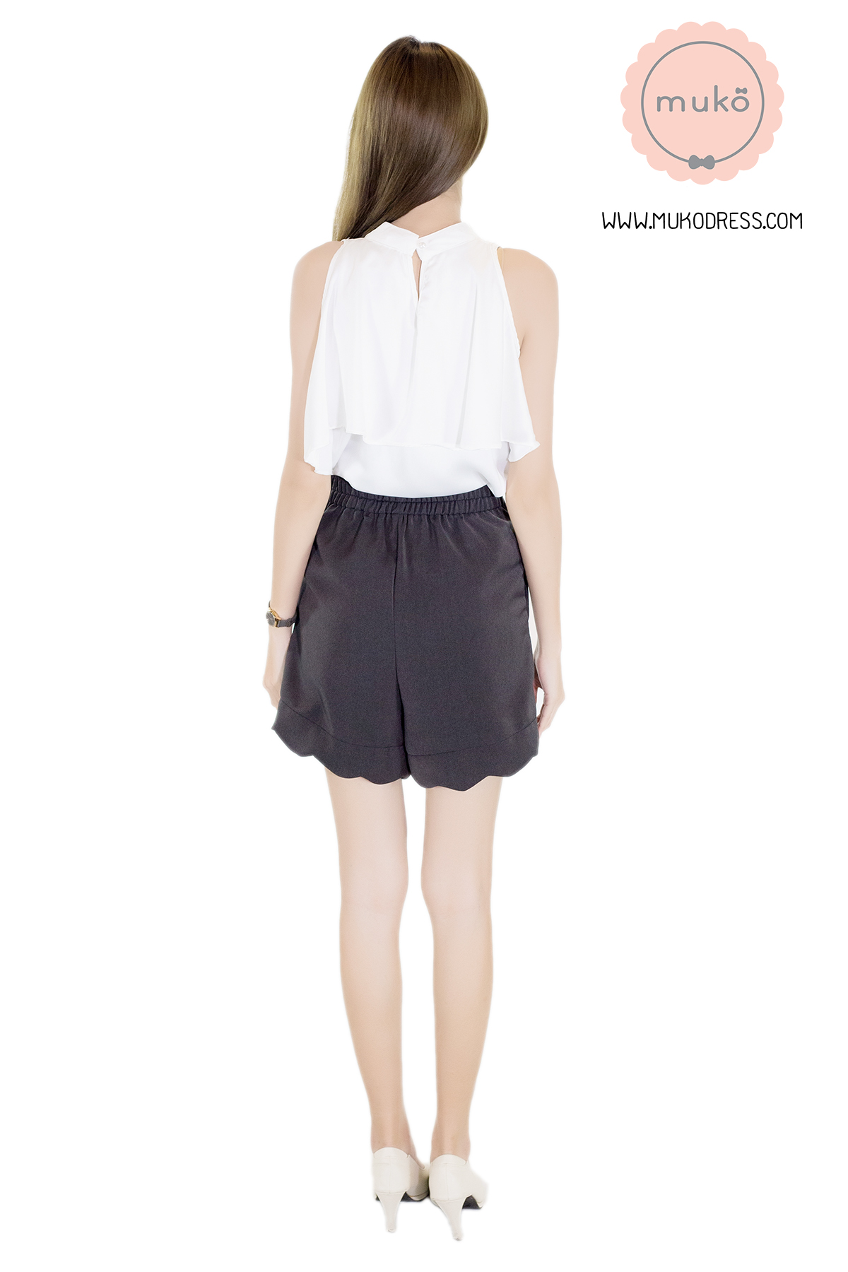Muko Ella กางเกงขาสั้น ( หลังคลอด )  BS02-006XL สีน้ำตาลเข้ม