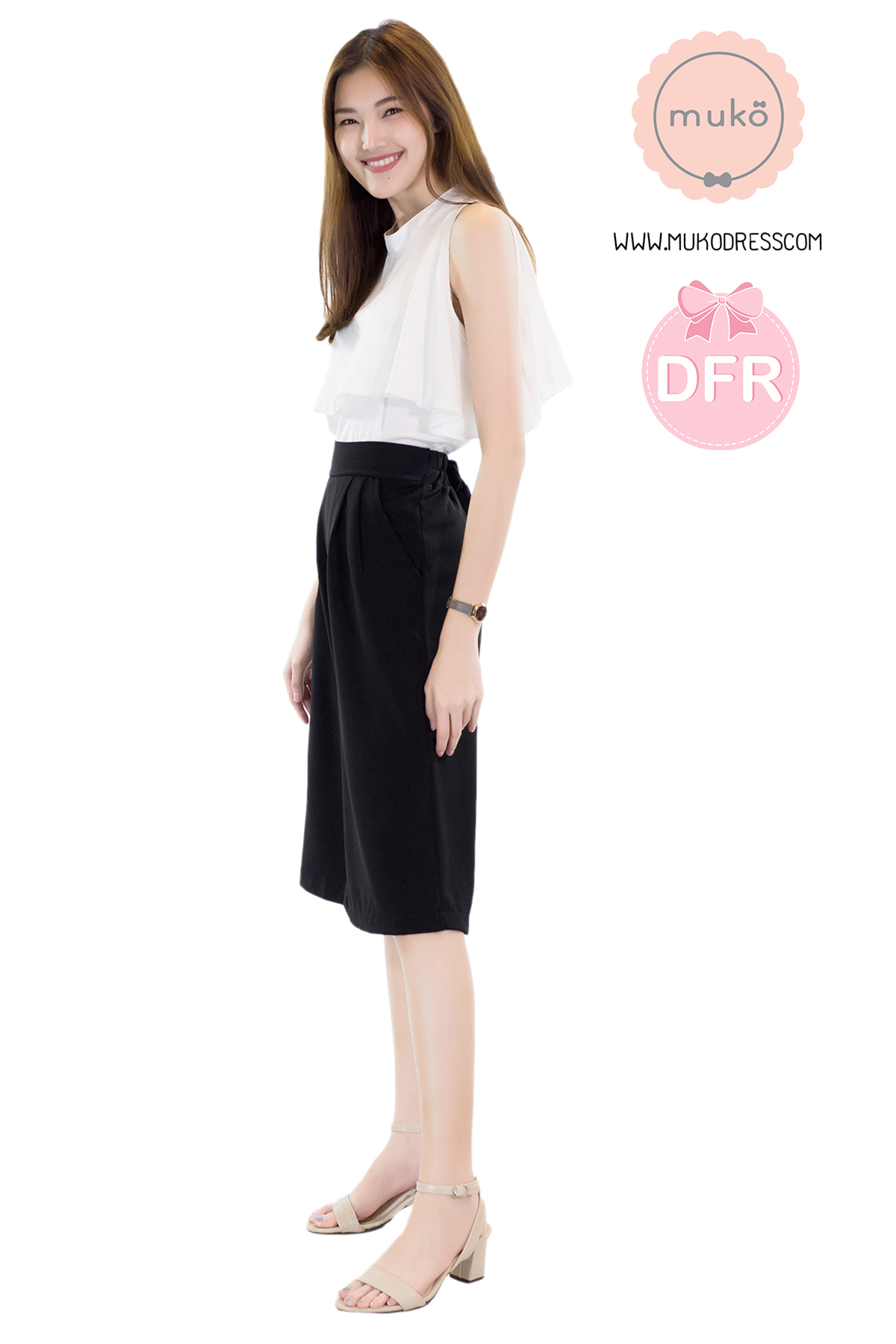 Muko Bryony เสื้อเปิดให้นม BSL04-002DFR ขาว Muko Bryony เสื้อเปิดให้นม BSL04-002DFR ขาว