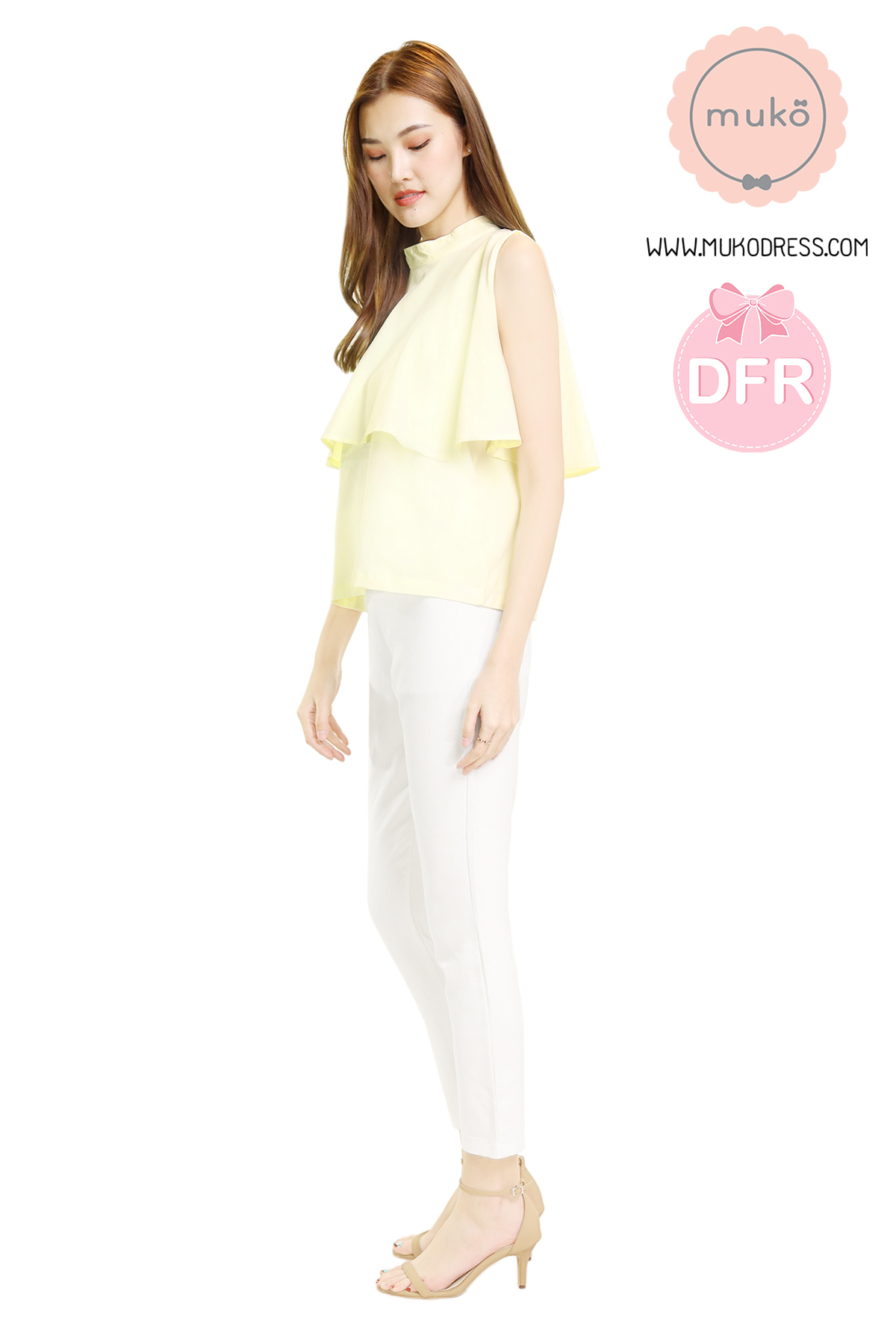 Muko Bryony  เสื้อเปิดให้นม BSL04-028DFR เหลืองมัสตาร์ด