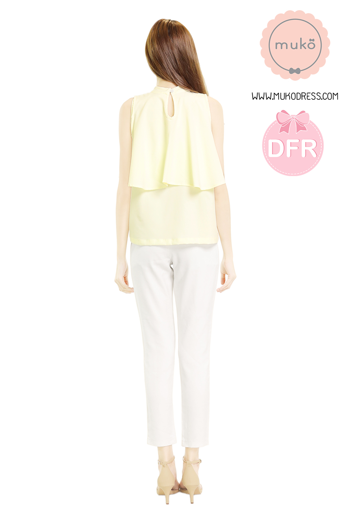 Muko Bryony  เสื้อเปิดให้นม BSL04-028DFR เหลืองมัสตาร์ด