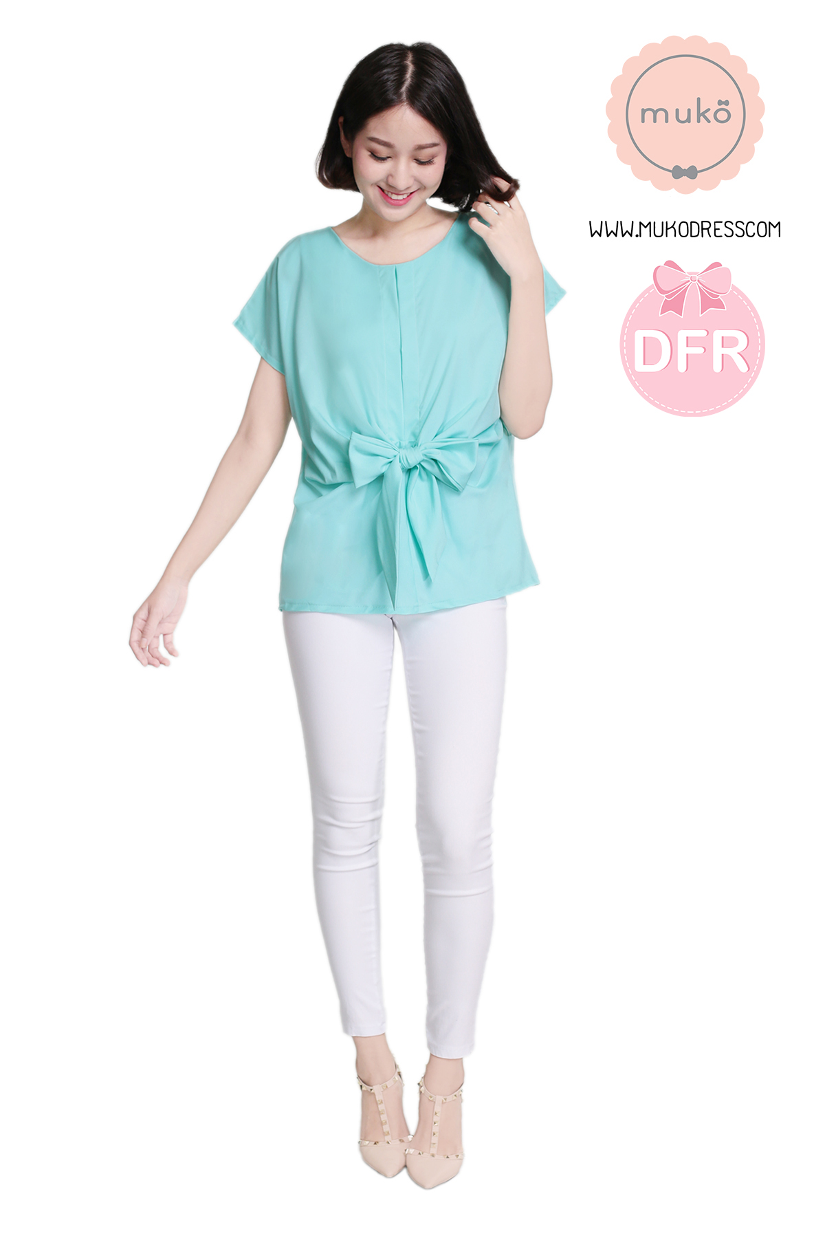 Muko Brandy เสื้อเปิดให้นม คลุมท้อง BSL06-001DFR เขียวอ่อน