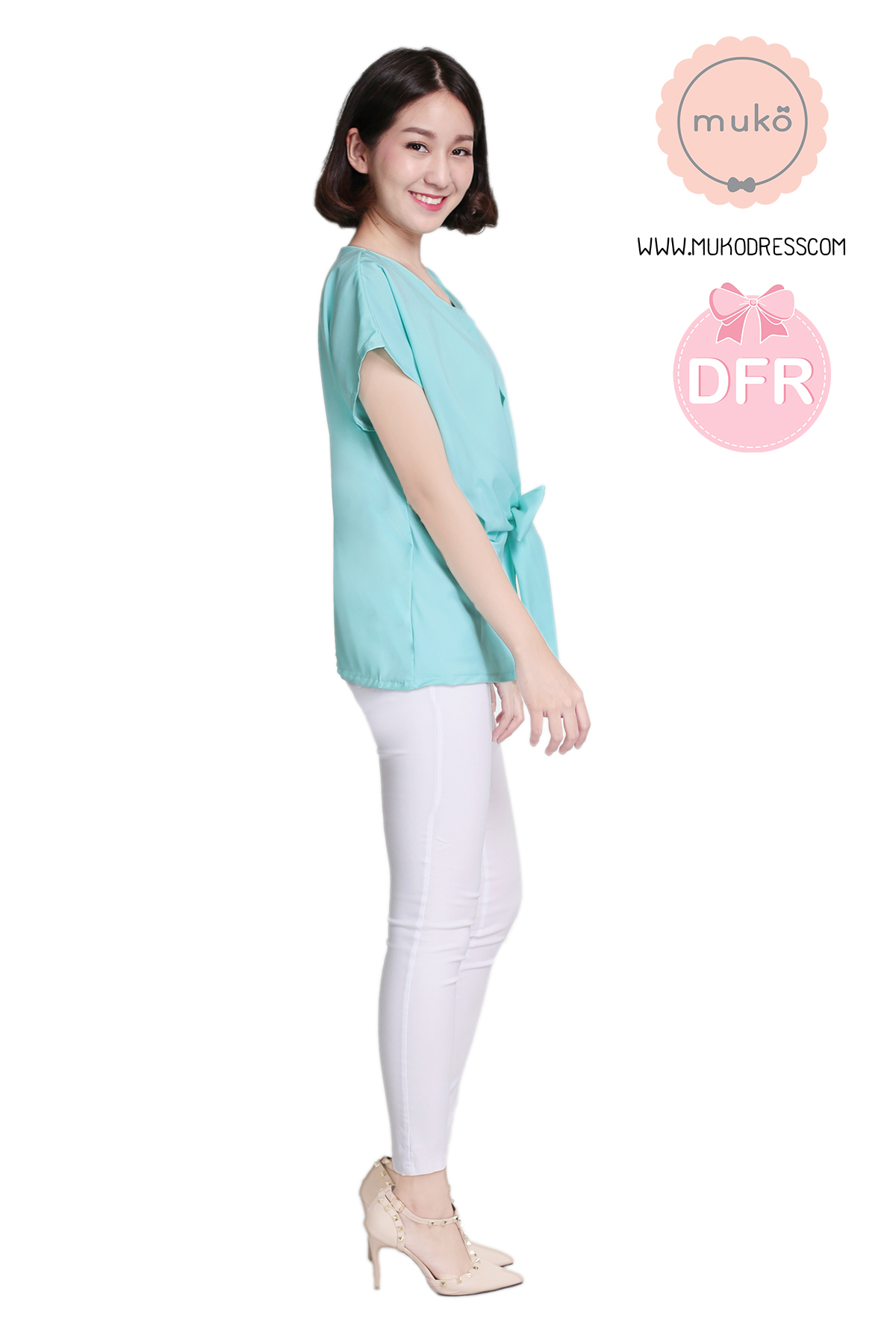 Muko Brandy เสื้อเปิดให้นม คลุมท้อง BSL06-001DFR เขียวอ่อน