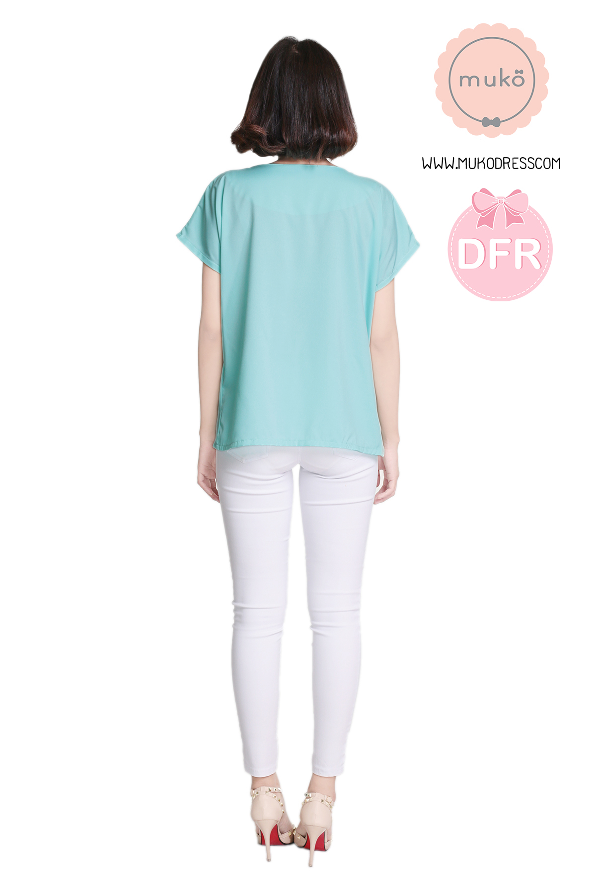 Muko Brandy เสื้อเปิดให้นม คลุมท้อง BSL06-001DFR เขียวอ่อน