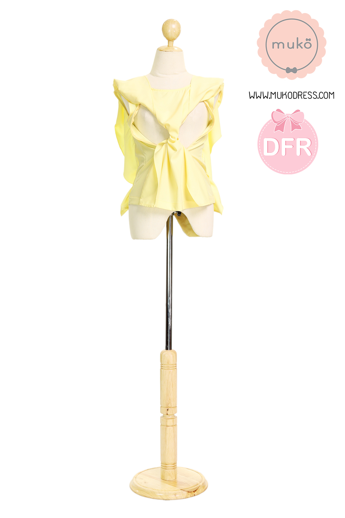 Muko Hill Top เสื้อเปิดให้นม คลุมท้อง BSL07-014DFR เหลืองนม