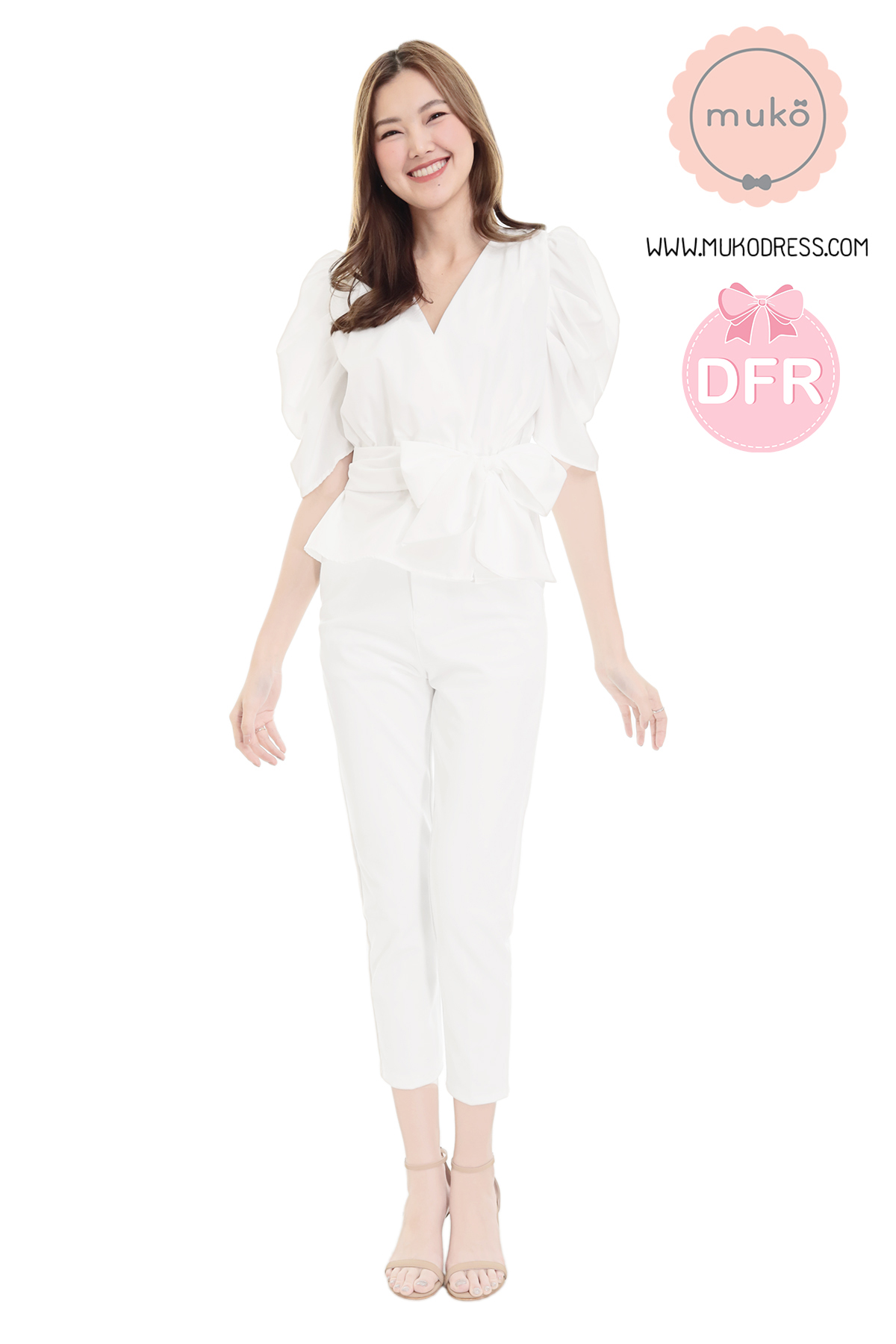 Muko Averly เสื้อเปิดให้นม BSL20-004DFR ขาว