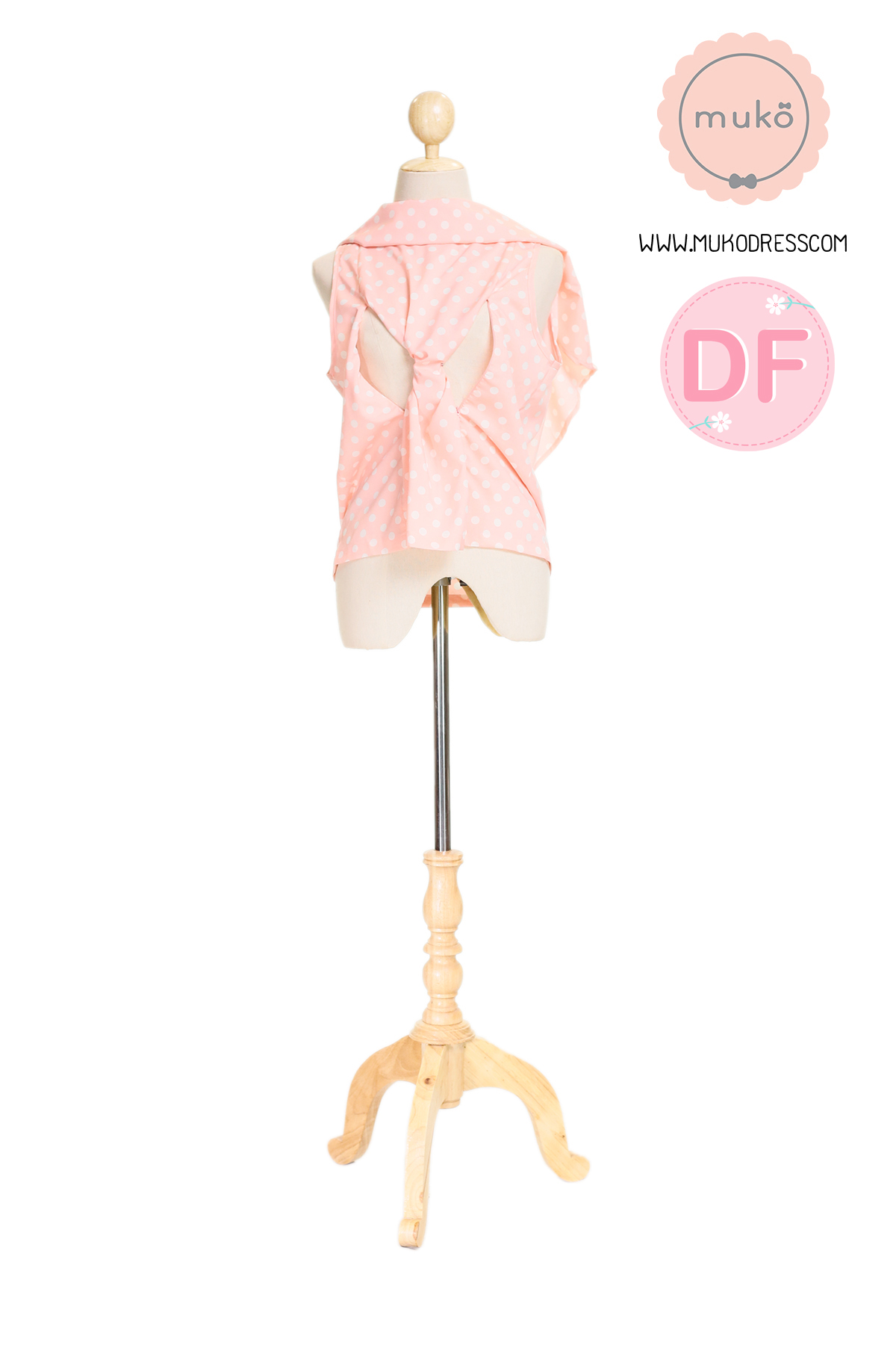 Muko Bryony เสื้อให้นม คลุมท้อง BSL04-021DF โอรสจุดขาว