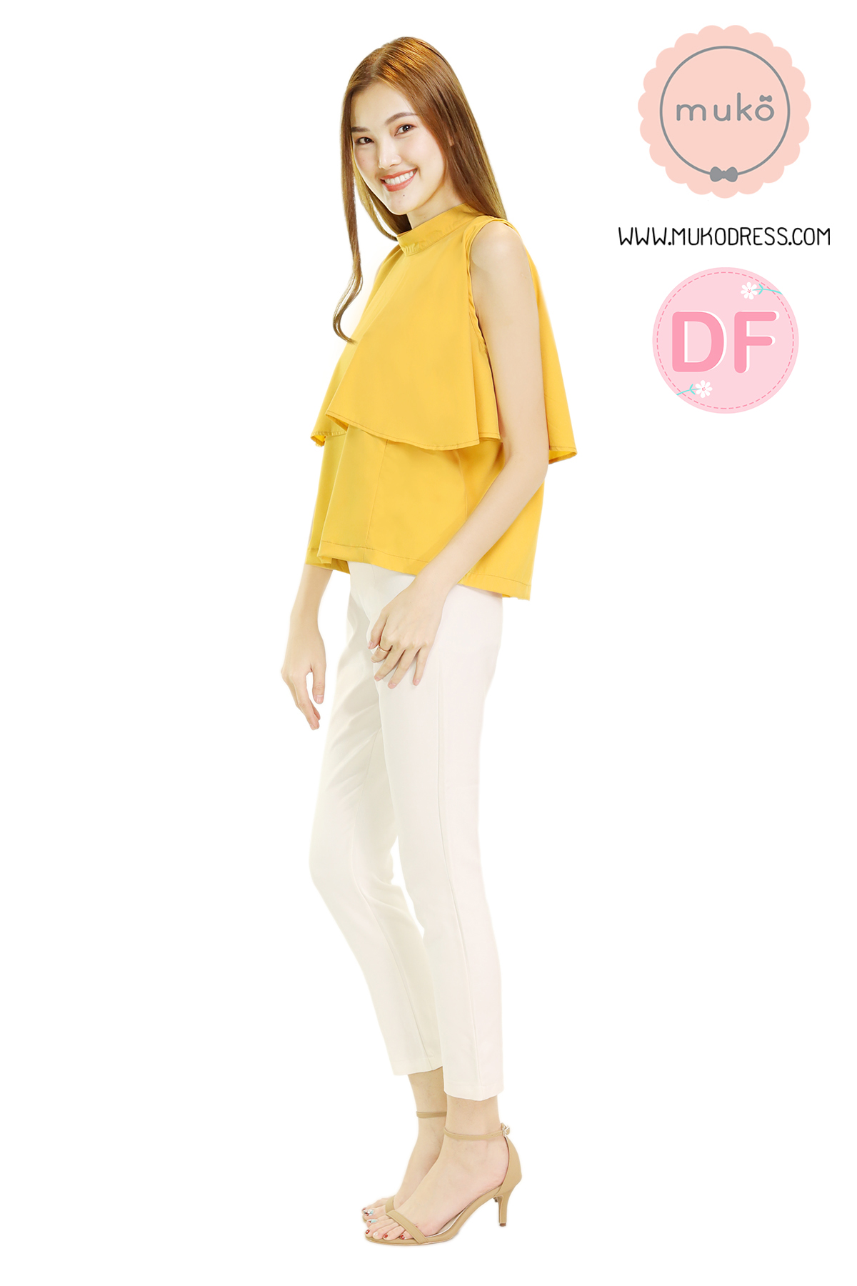 Muko Bryony เสื้อให้นม คลุมท้อง BSL04-025DF เหลืองมัสตาร์ด