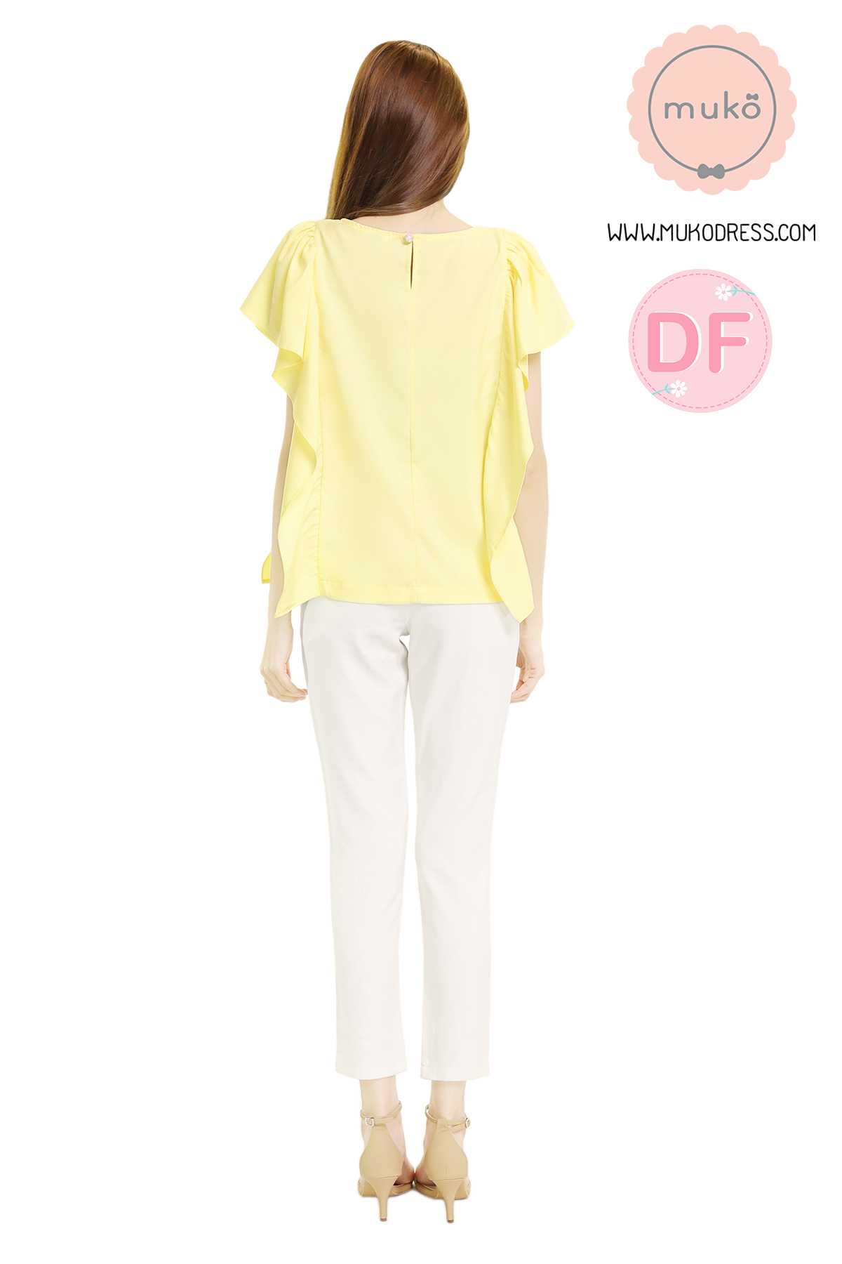 Muko Hill Top เสื้อให้นม คลุมท้อง BSL07-014DF เหลืองนม