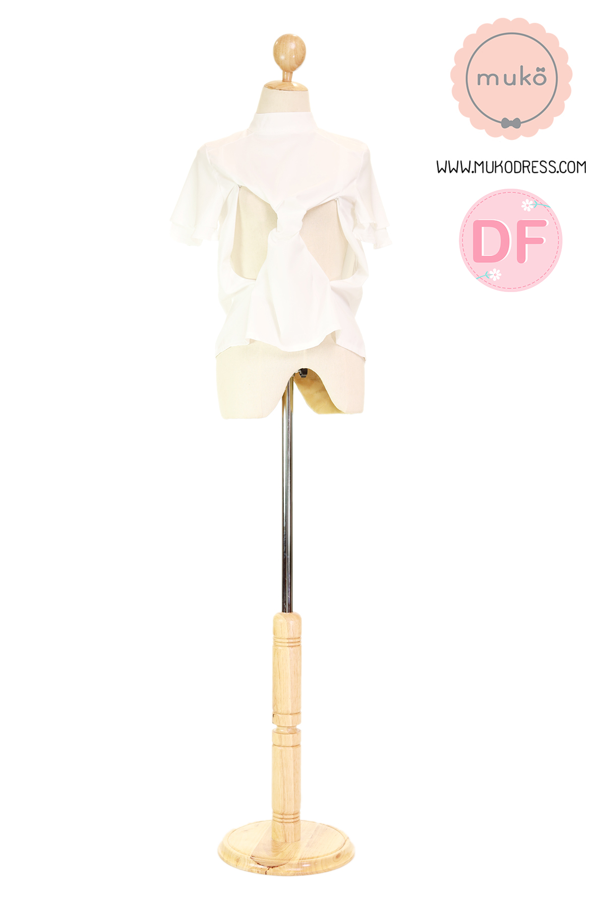 Muko Stella เสื้อเปิดให้นม BSL13-008DF สีขาว