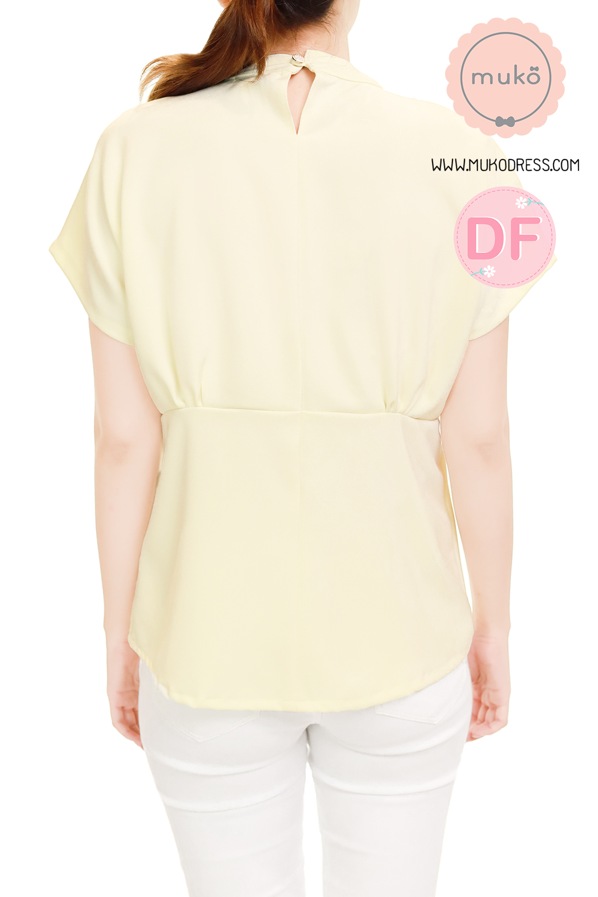 Muko Paris เสื้อคลุมท้อง เปิดให้นม BSL15-011DF สีเหลืองอ่อน
