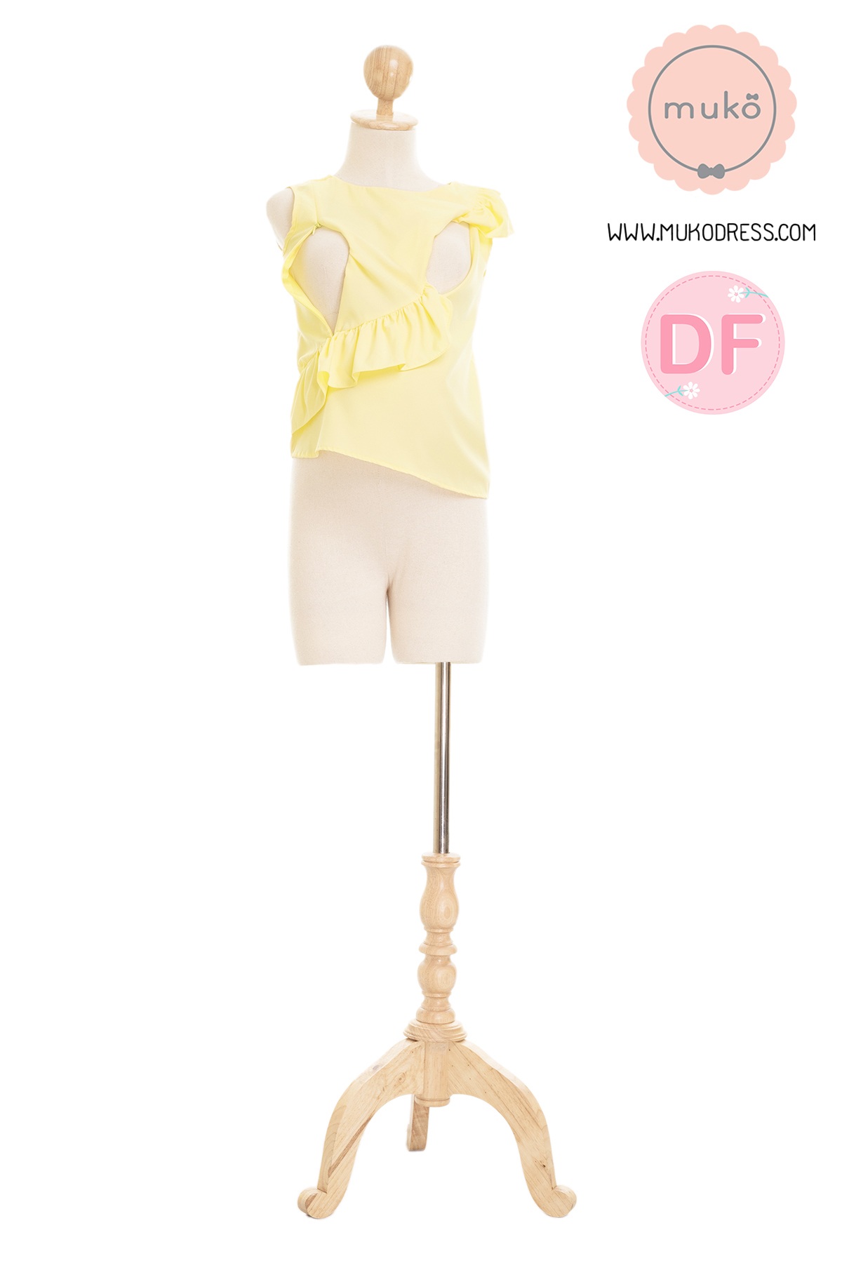 Muko Kayla เสื้อเปิดให้นม BSL17-002DF เหลืองนม Muko Kayla เสื้อเปิดให้นม BSL17-002DF เหลืองนม
