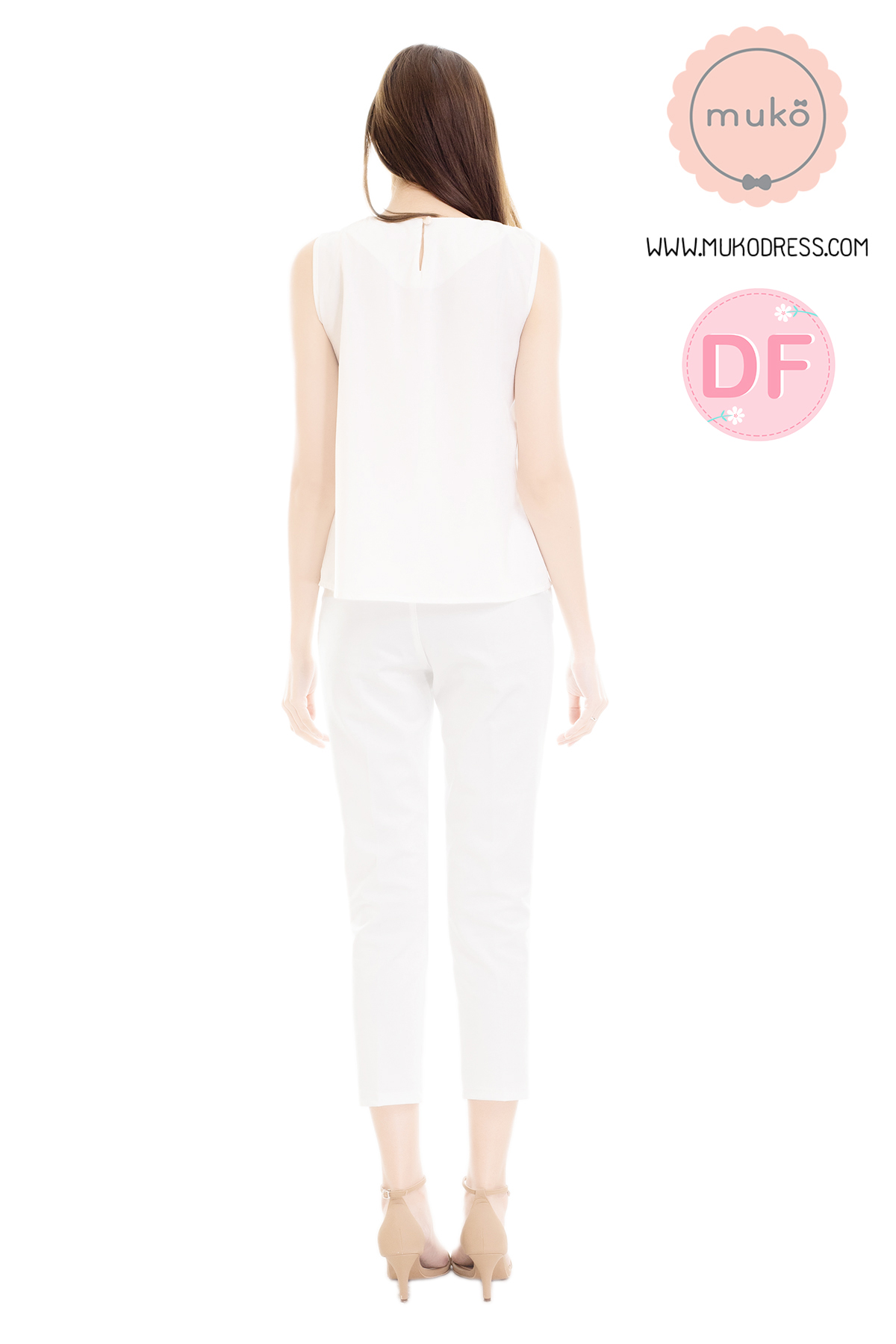 Muko Kayla เสื้อเปิดให้นม BSL17-007DF ขาว