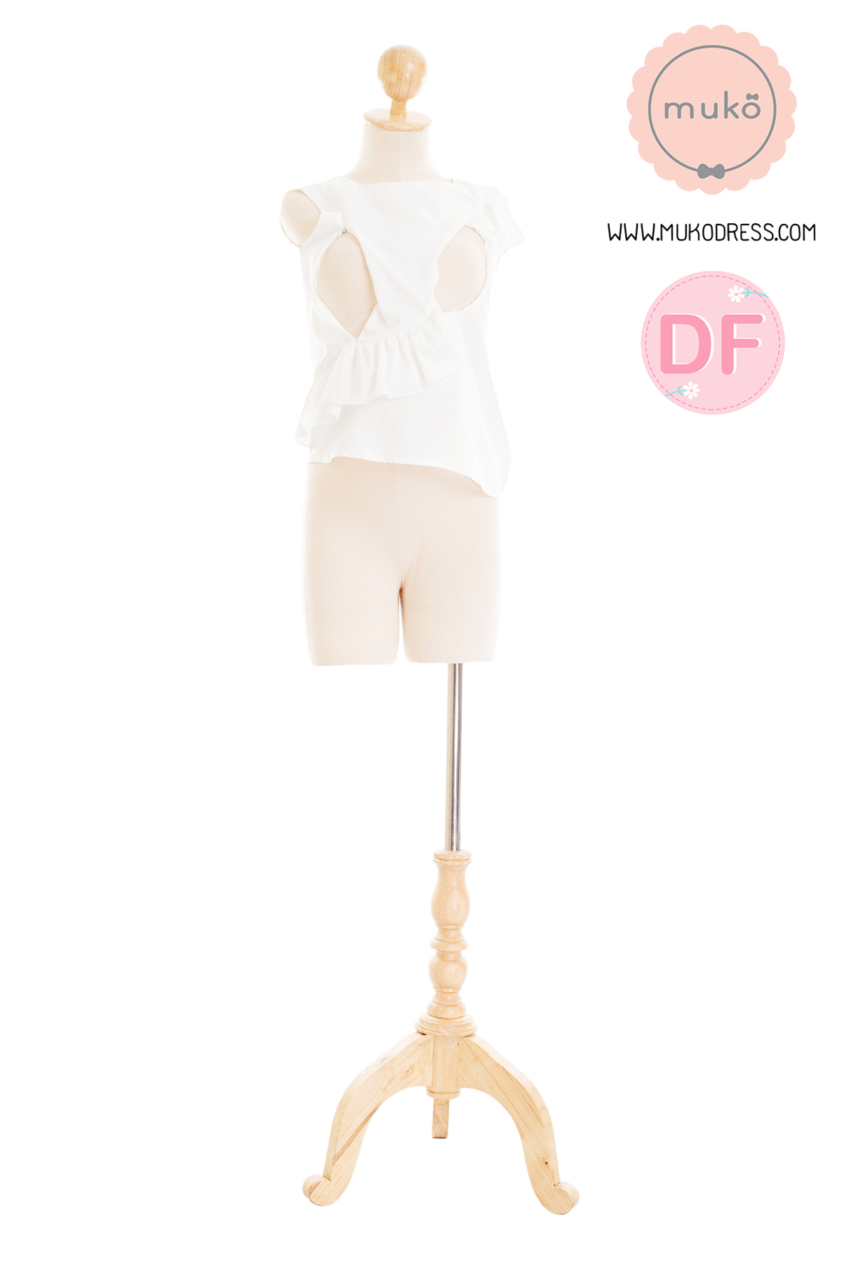 Muko Kayla เสื้อเปิดให้นม BSL17-007DF ขาว