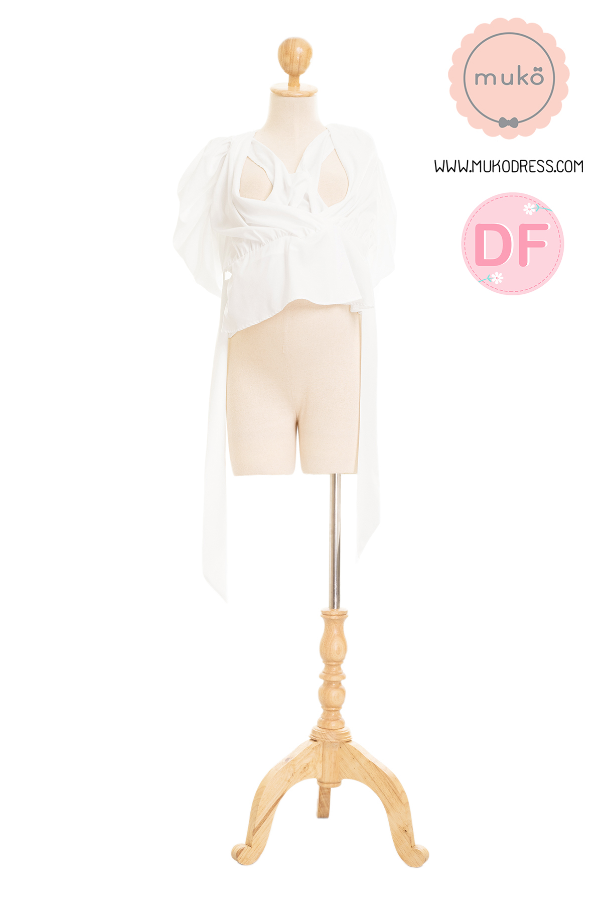 Muko Averly เสื้อเปิดให้นม BSL20-004DF ขาว