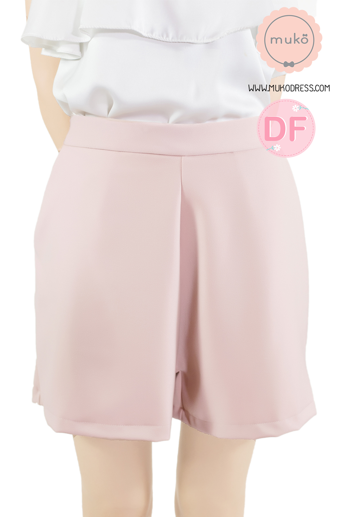 Muko Elle กางเกงขาสั้นตรง ( หลังคลอด ) BS01-007M DF สีนู๊ด Muko Elle กางเกงขาสั้นตรง ( หลังคลอด ) BS01-007M DF สีนู๊ด