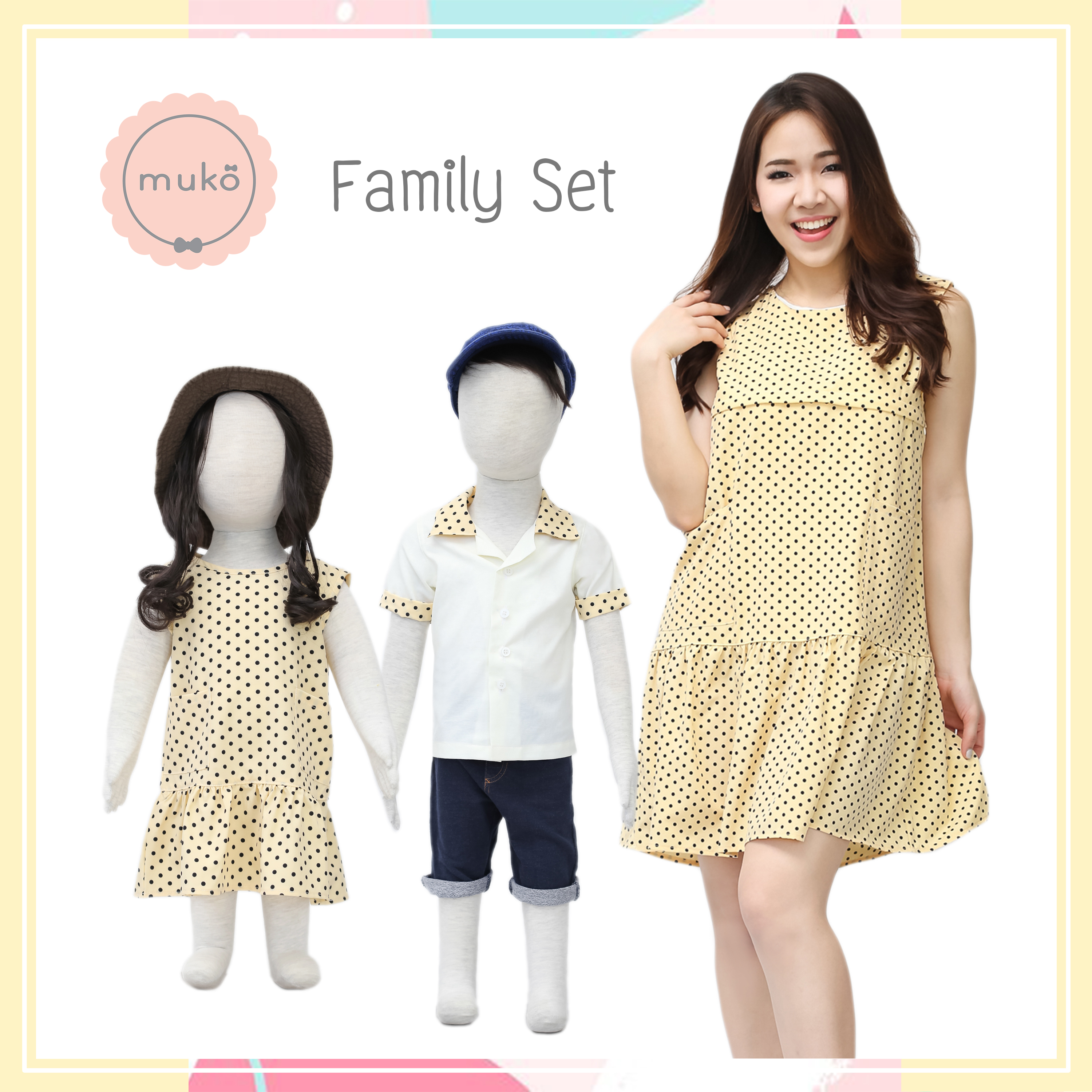Muko Family Set – Primo ชุดลูกชาย FB01-007L เหลืองจุด