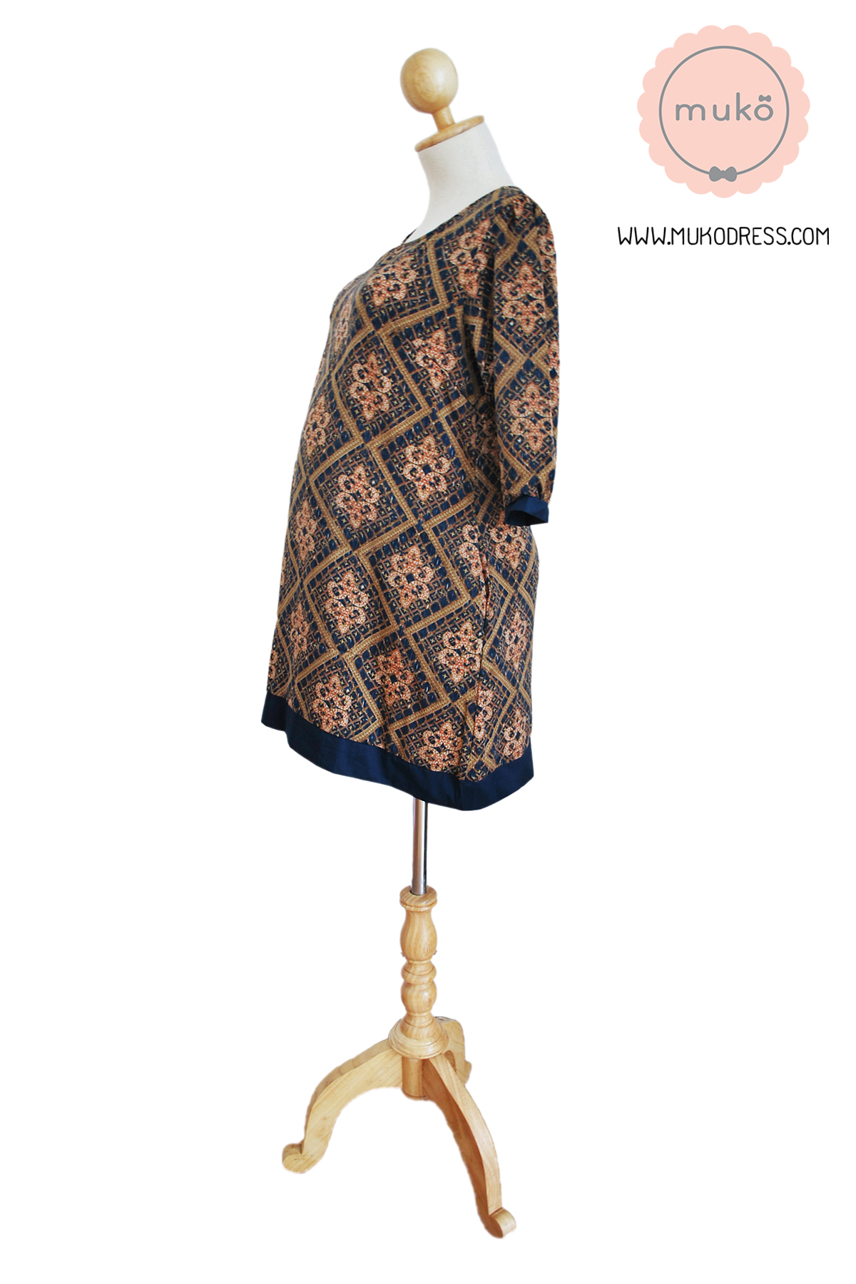 [Sale 50%] Muko Canolia เดรสคลุมท้อง**คลุมท้องอย่างเดียว** DM08-001 ลายไทย