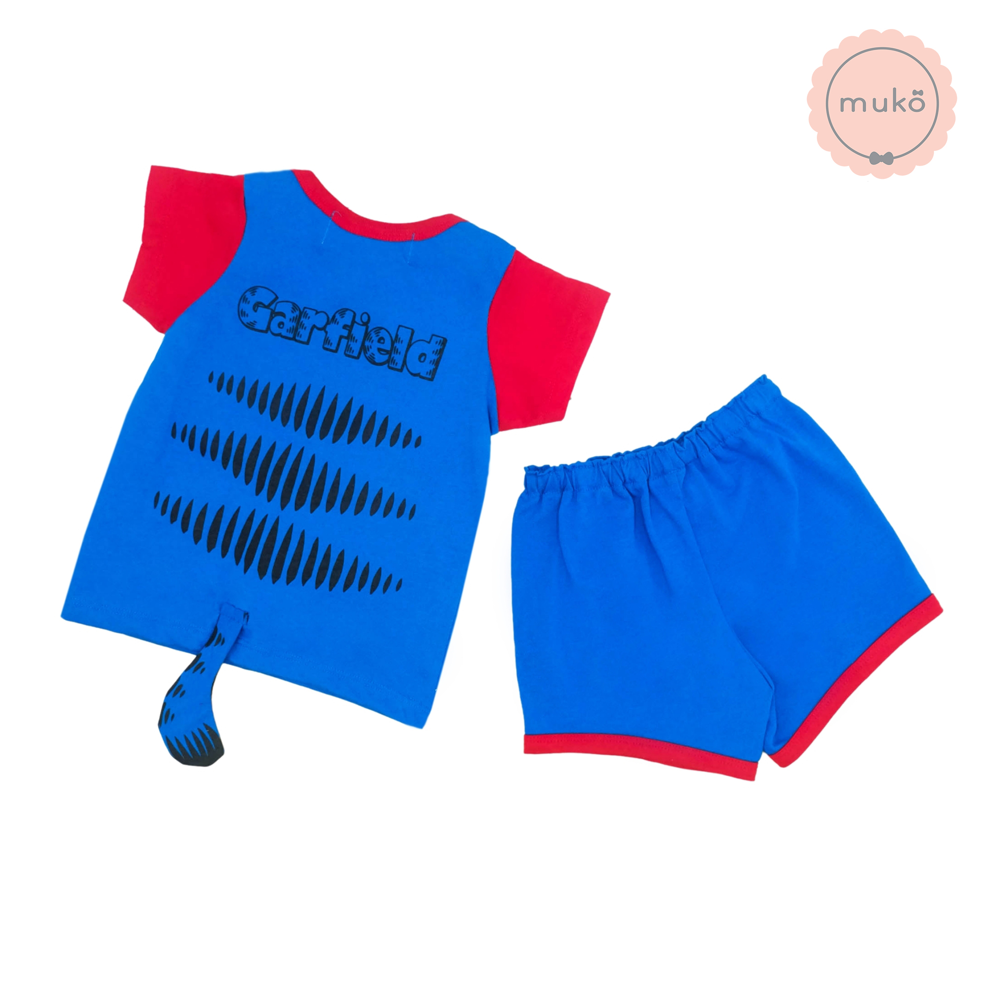 ชุดเบบี้ 12-24 เดือน แขนสั้น-ขาสั้น (L=90) MGF047-32-L-Midnight Blue L ลายกาฟิวส์ Garfield