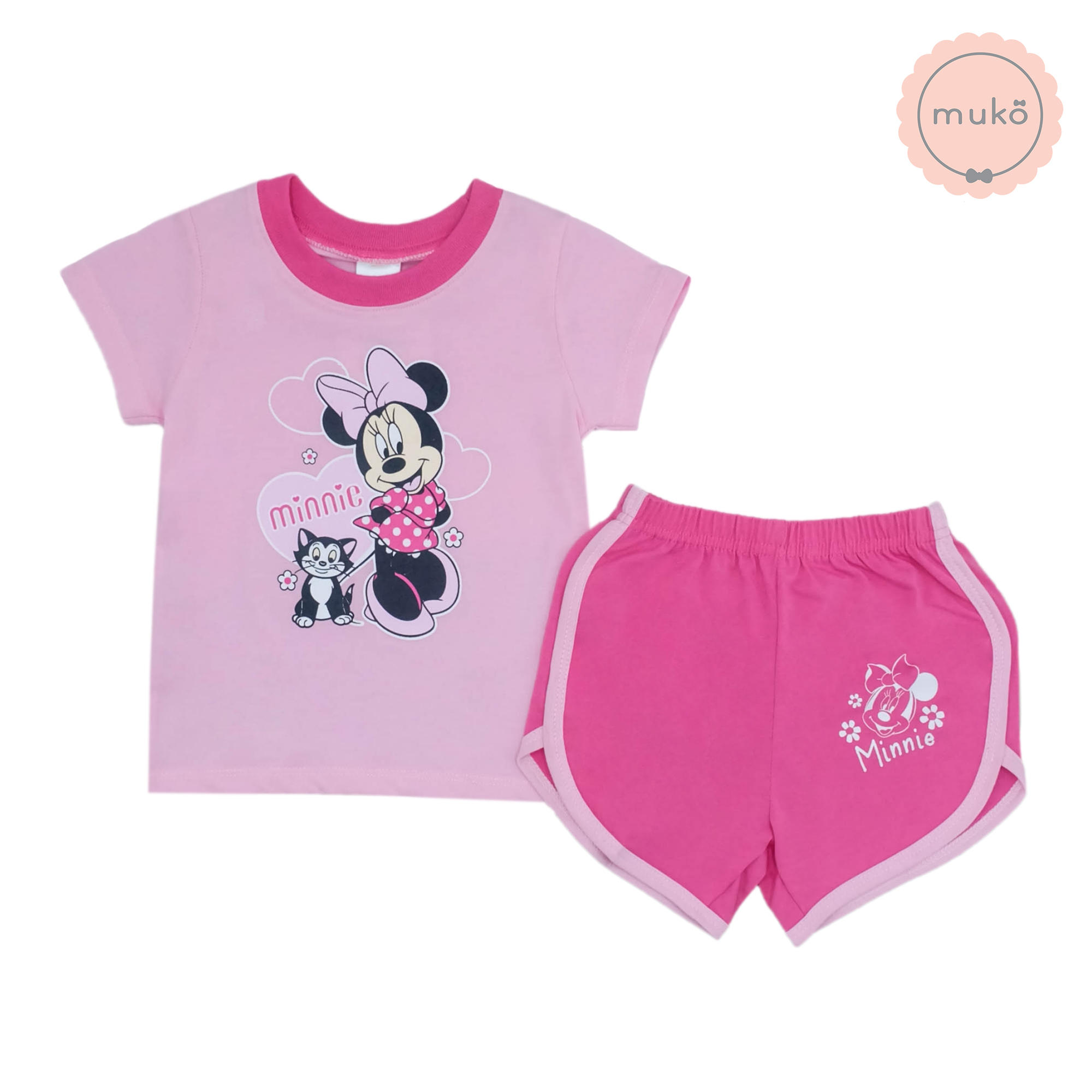 ชุดเบบี้ 3-6 เดือน แขนสั้น-ขาสั้น (S=70) DMK017-13-L-Pink S ลายมินนี่ เมาส์ Minnie Mouse ชุดเบบี้ 3-6 เดือน แขนสั้น-ขาสั้น (S=70) DMK017-13-L-Pink S ลายมินนี่ เมาส์ Minnie Mouse