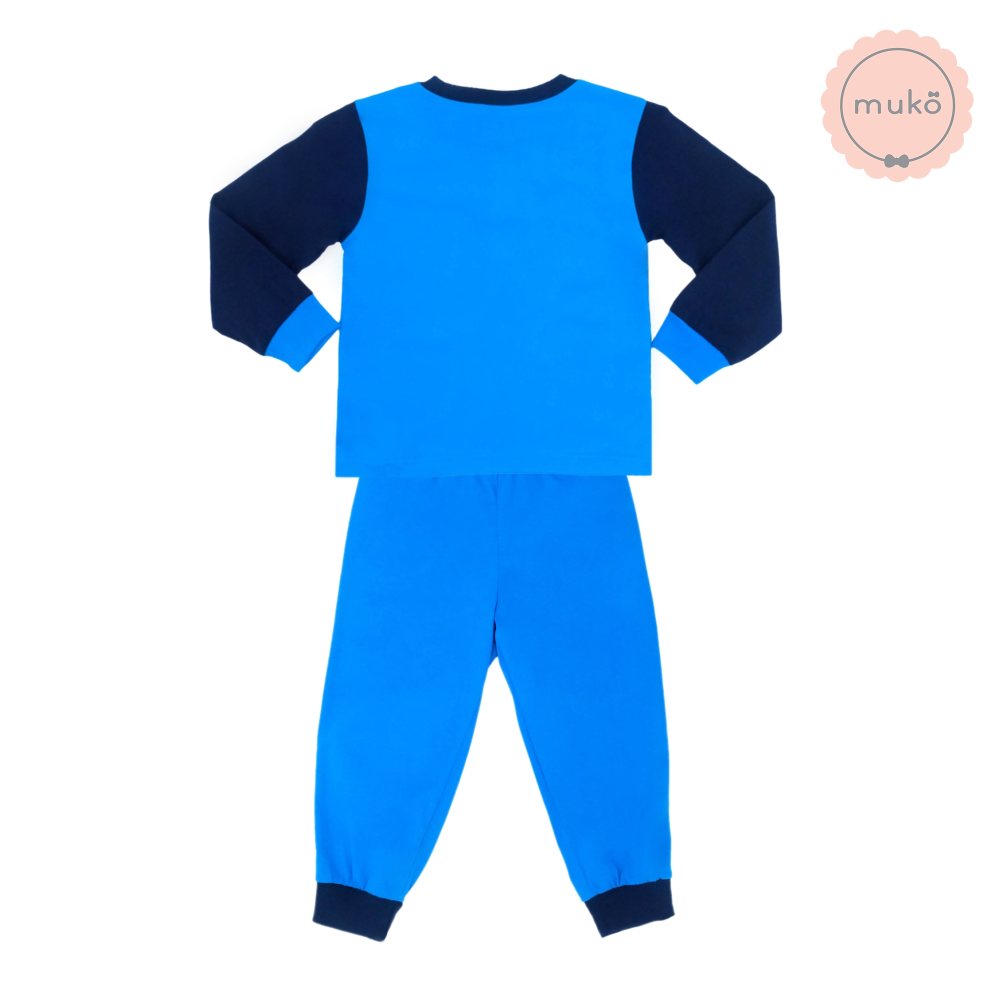 ชุดเด็ก 6 เดือน - 1 ขวบ แขนยาว-ขายาว (Size 1) DMS127-04-3-Blue 1 ลาย สไปร์เดอร์แมน Spiderman สีฟ้า