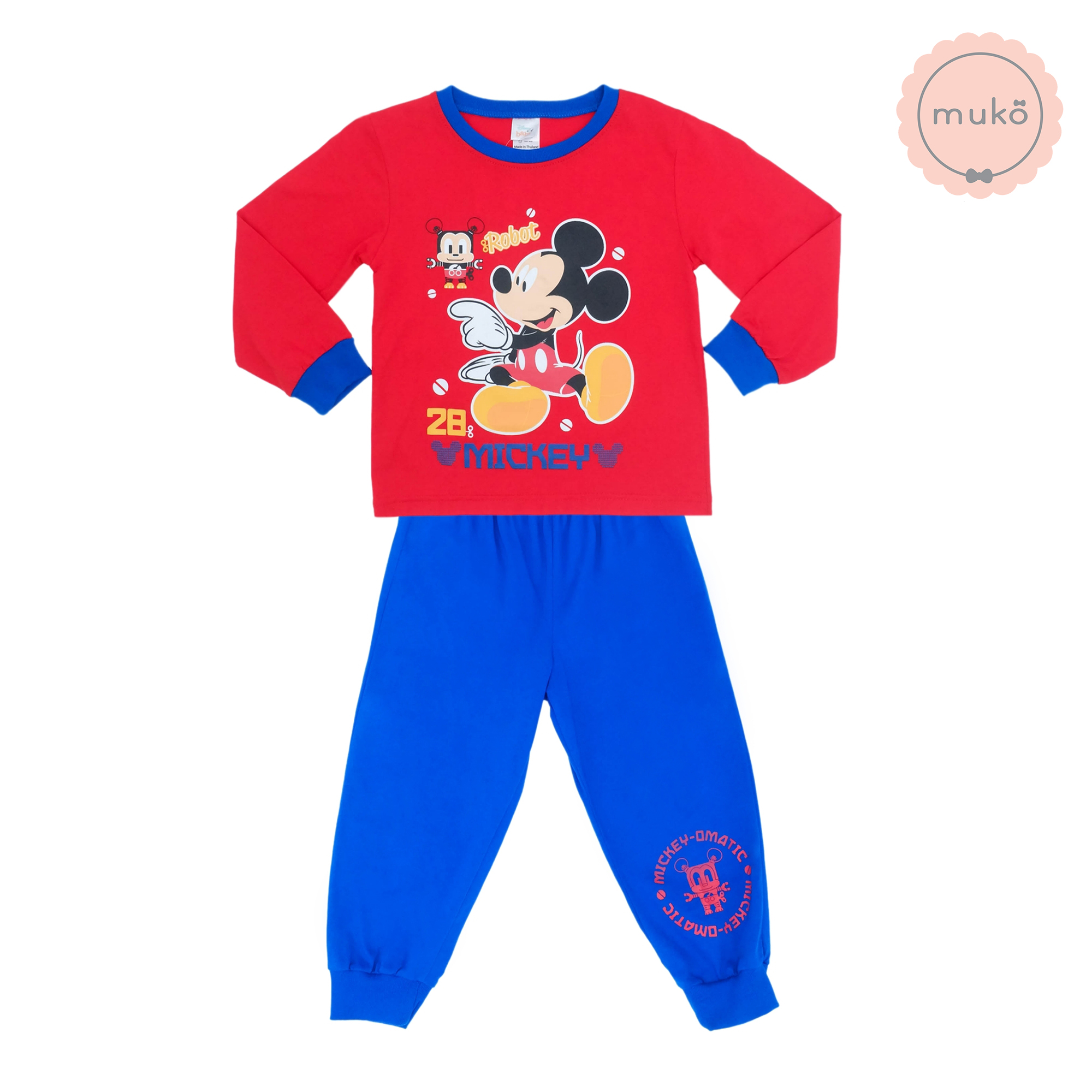 ชุดเด็ก 6 เดือน - 1 ขวบ แขนยาว-ขายาว (Size 1) DMK127-02-3-Red 1 ลาย มิกกี้ เมาส์ Mickey Mouse สีแดง ชุดเด็ก 6 เดือน - 1 ขวบ แขนยาว-ขายาว (Size 1) DMK127-02-3-Red 1 ลาย มิกกี้ เมาส์ Mickey Mouse สีแดง