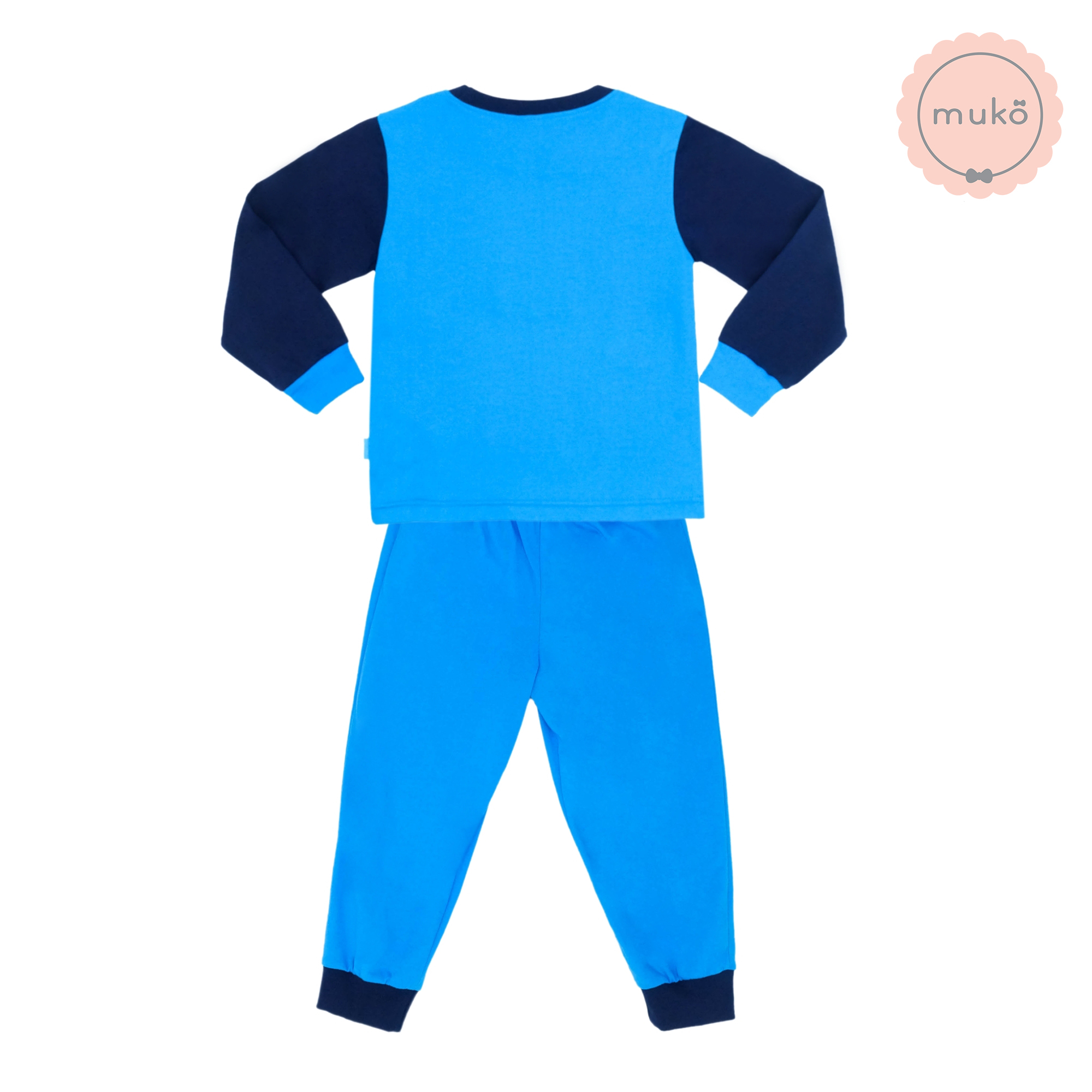 ชุดเด็ก 6 เดือน - 1 ขวบ แขนยาว-ขายาว (Size 1) DLS127-691-3-Blue 1 ลาย สติช Stitch สีฟ้า (แขนกรม)
