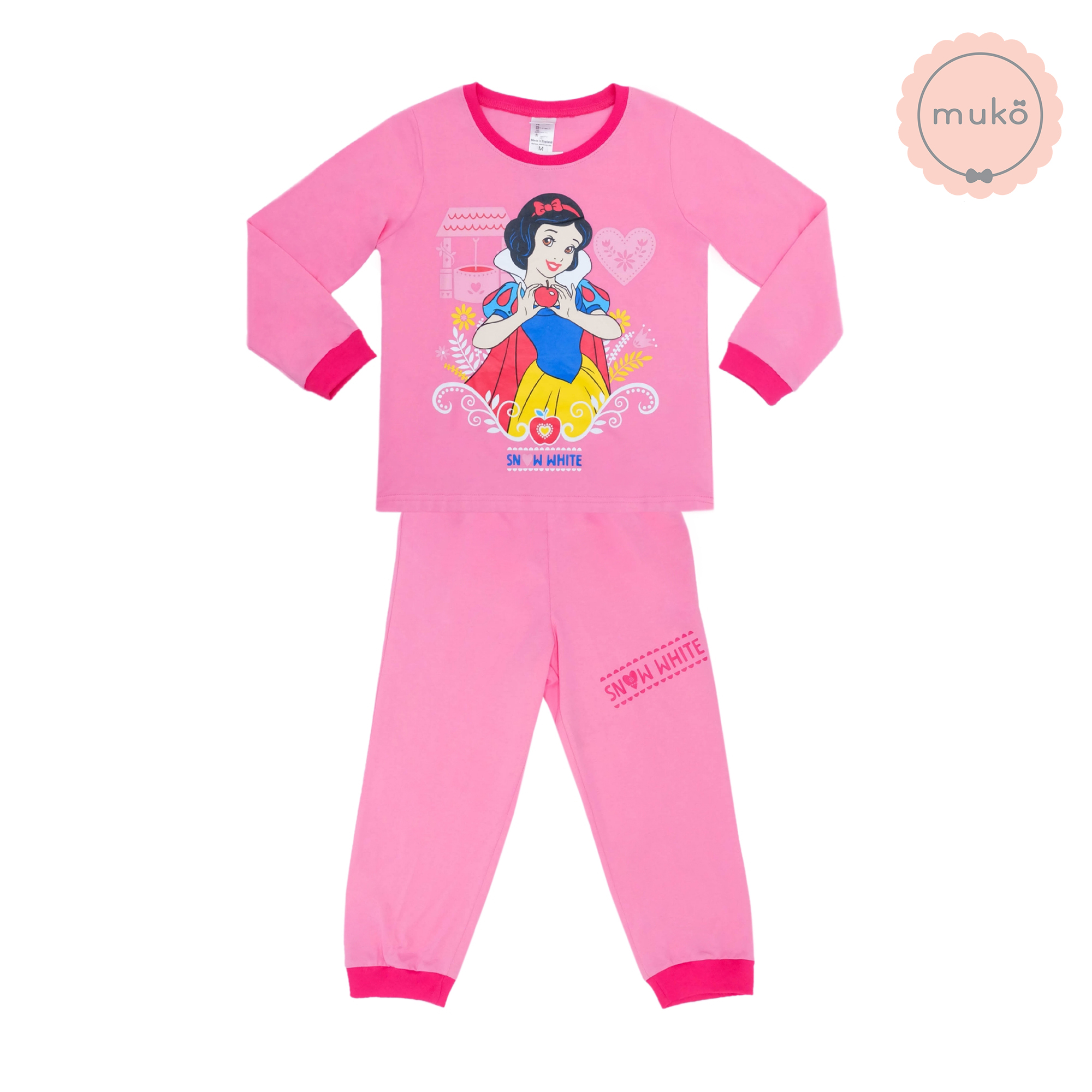 ชุดเด็ก 6-7 ขวบ แขนยาว-ขายาว (Size L) DPC127-09-XL-Pink L ลายเจ้าหญิงสโนไวท์ Snow white สีชมพู (ชมพูทั้งชุดขอบบานเย็น) ชุดเด็ก 6-7 ขวบ แขนยาว-ขายาว (Size L) DPC127-09-XL-Pink L ลายเจ้าหญิงสโนไวท์ Snow white สีชมพู (ชมพูทั้งชุดขอบบานเย็น)